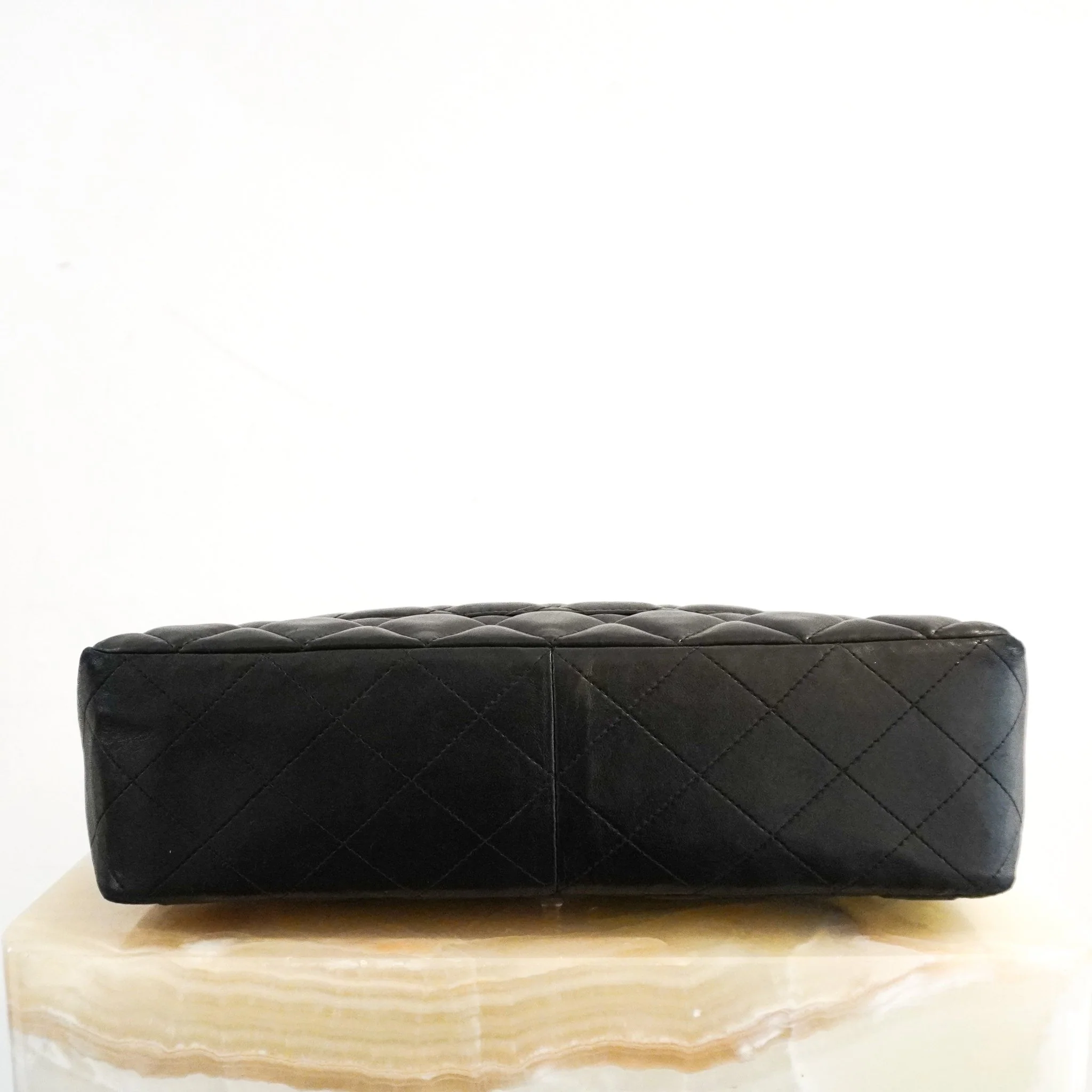 Chanel Jumbo Lambskin Classic Single Flap Bag Black RRP £10k | Authentic Preloved - Image 7