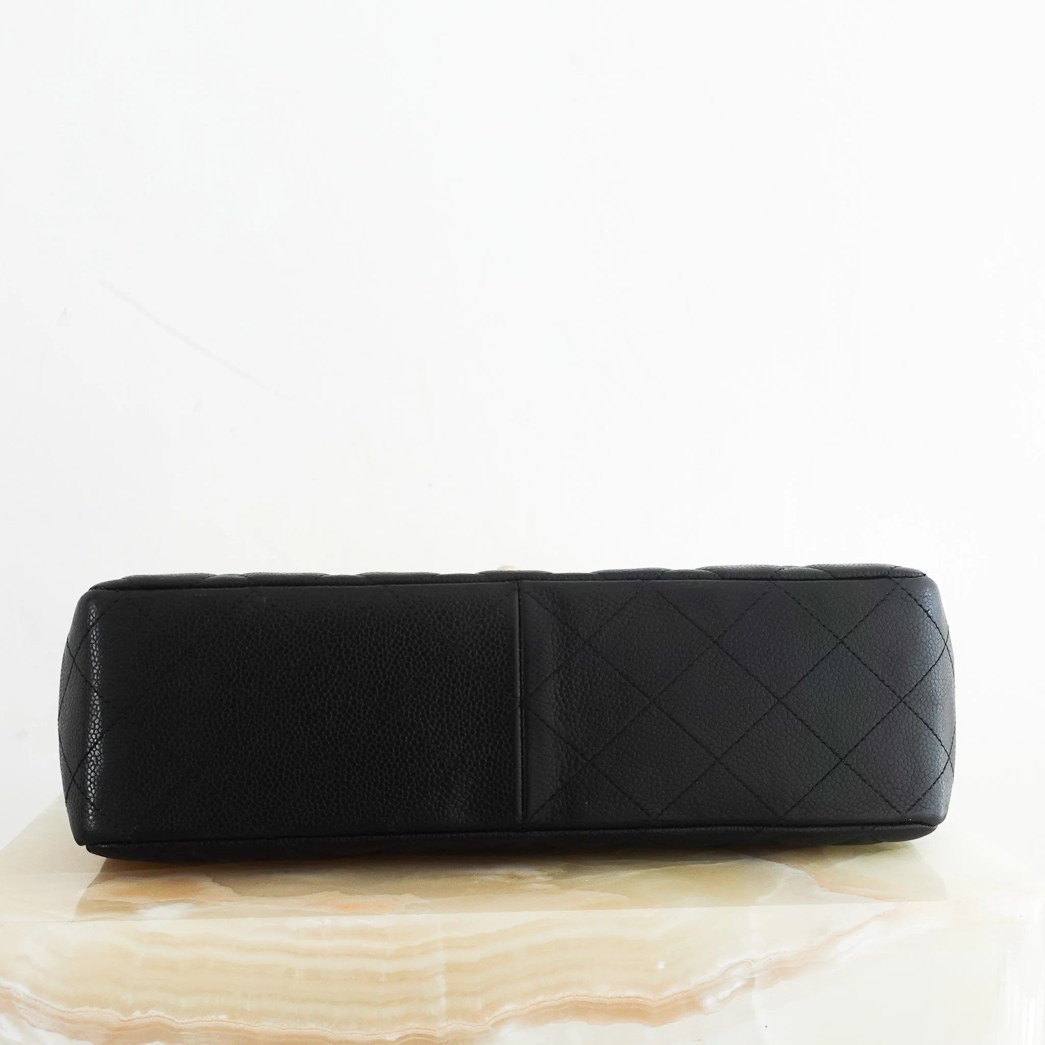 Chanel Jumbo Caviar Classic Single Flap Bag RRP £9500 | Authentic Preloved - Image 5