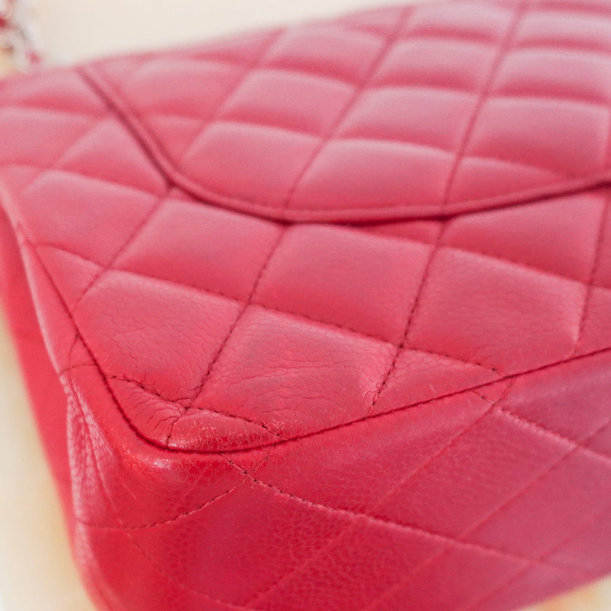 Chanel Jumbo Caviar Double Flap Bag in Red RRP £10,000  | Authentic Preloved - Image 11