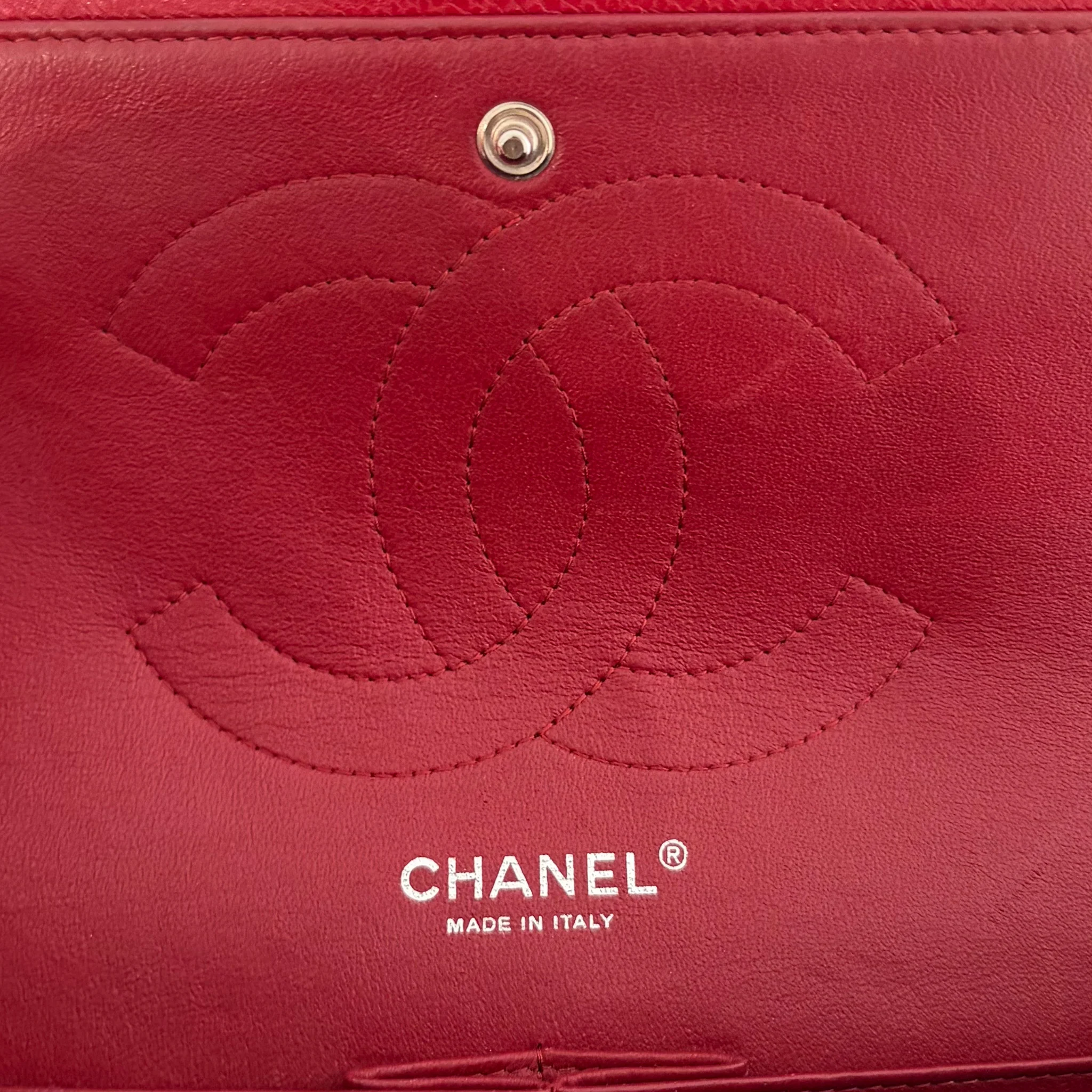 Chanel Jumbo Caviar Double Flap Bag in Red RRP £10,000  | Authentic Preloved - Image 17