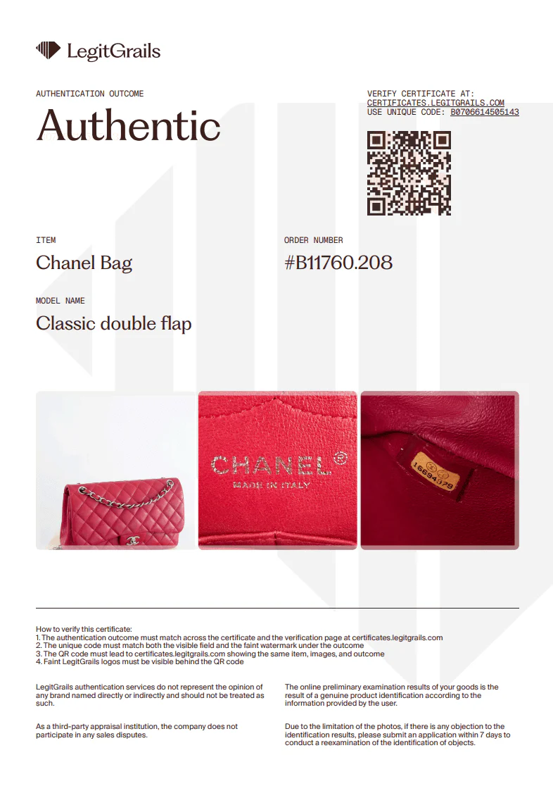 Chanel Jumbo Caviar Double Flap Bag in Red RRP £10,000  | Authentic Preloved - Image 20