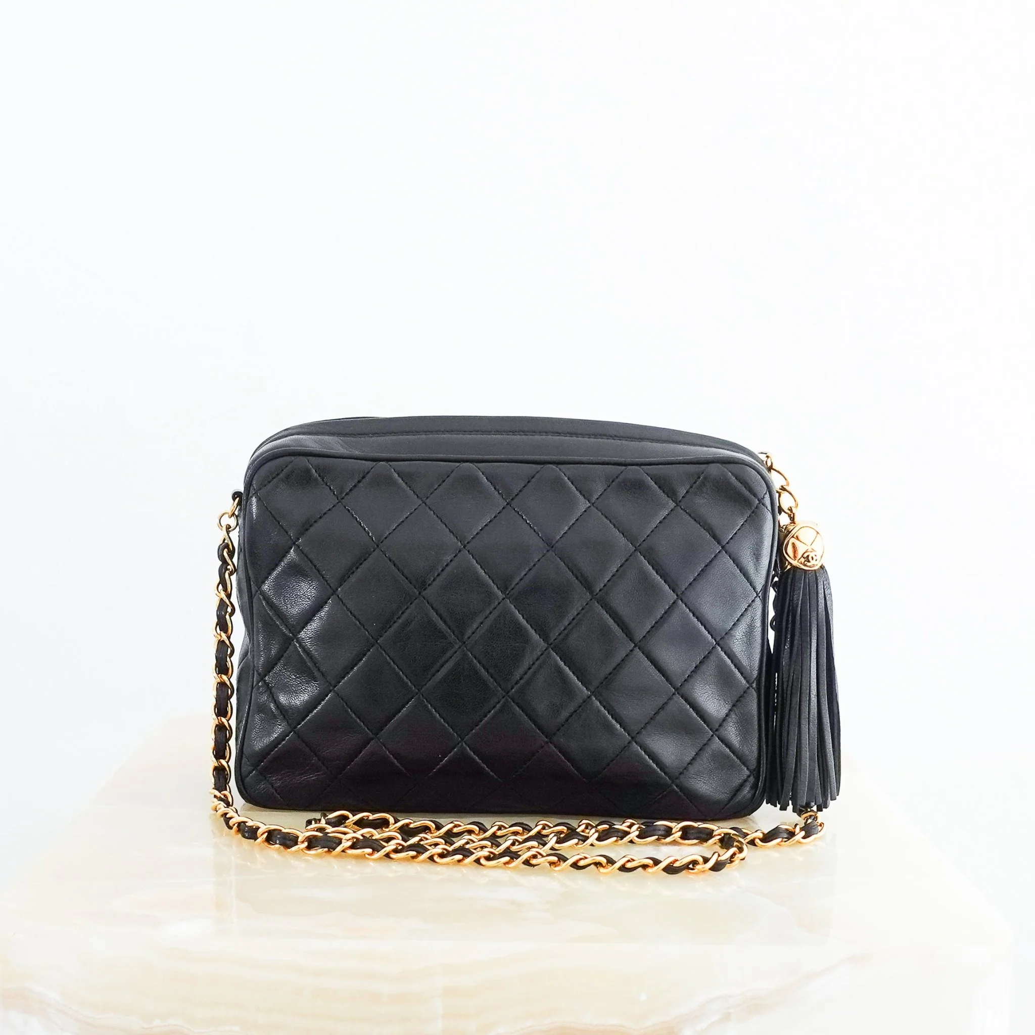 Chanel Karl Lagerfeld era Black Lambskin Camera Bag RRP £5,000 | Authentic Preloved - Image 3