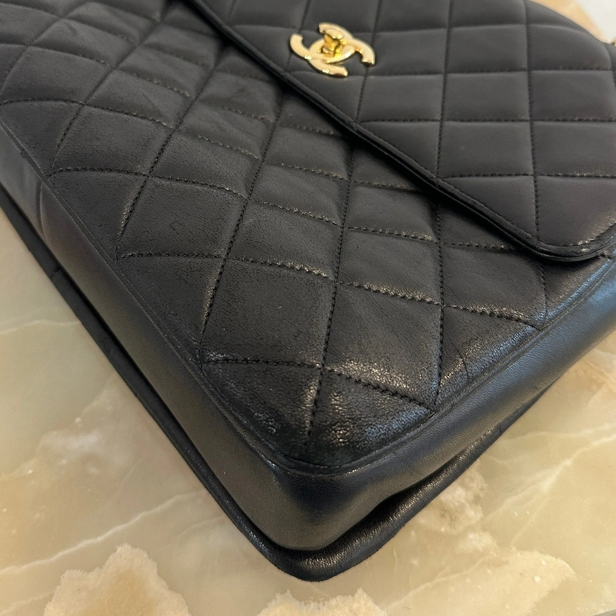 Chanel Trendy Large Lambskin Quilted Flap Bag with Top Handle | Authentic Preloved - Image 15