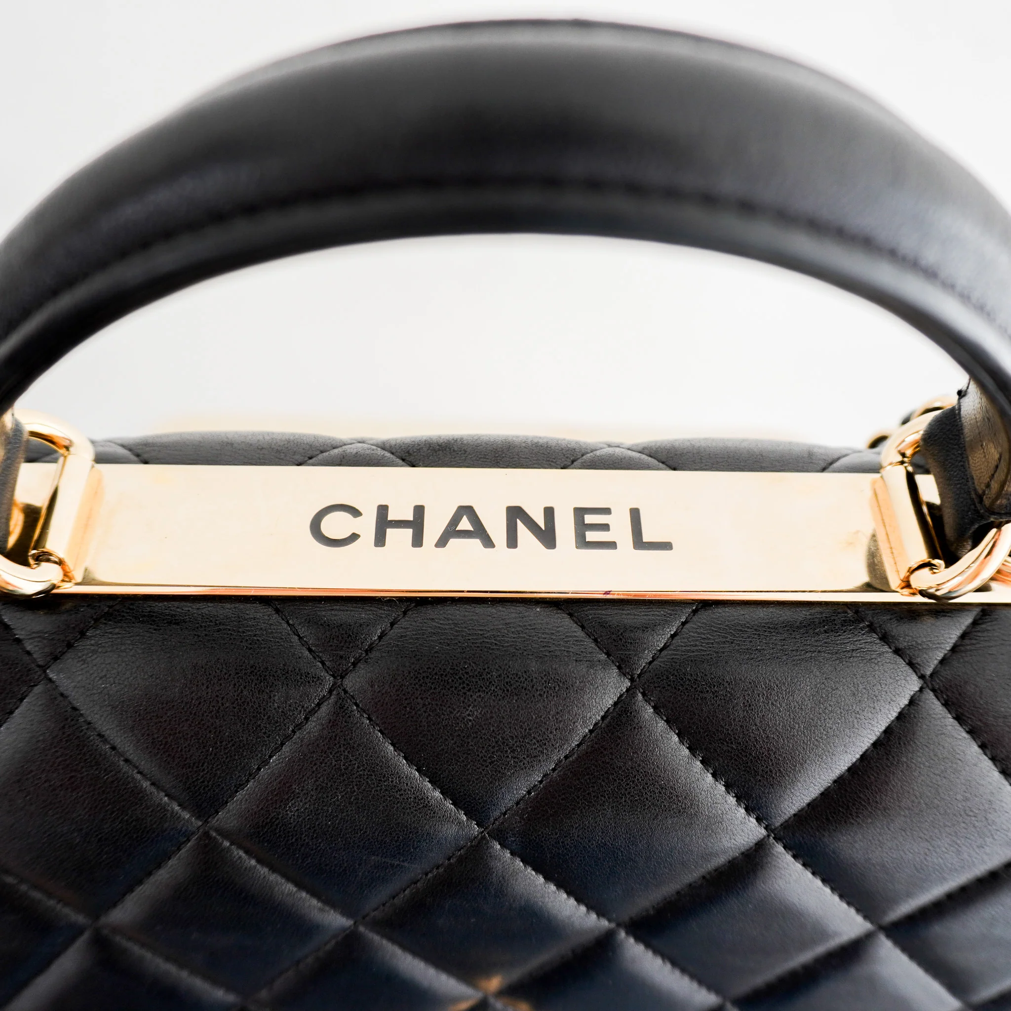 Chanel Trendy Large Lambskin Quilted Flap Bag with Top Handle | Authentic Preloved - Image 3