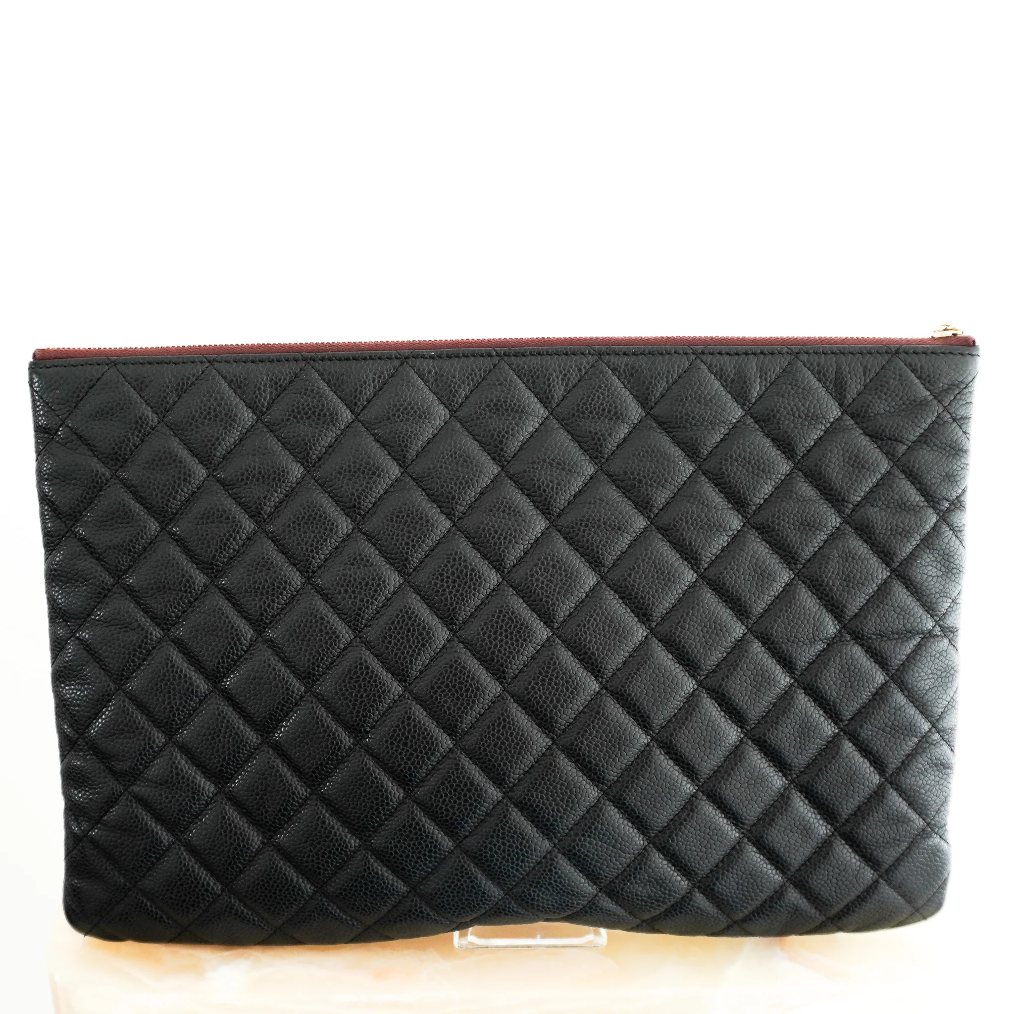Chanel Large Lambskin Quilted O Case Clutch | Authentic Preloved - Image 5