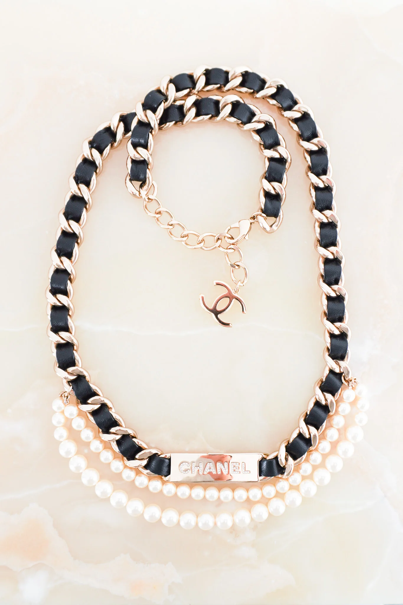 Chanel Leather Chain And Pearl Belt RRP £1990 | FINAL SALE Authentic Preloved