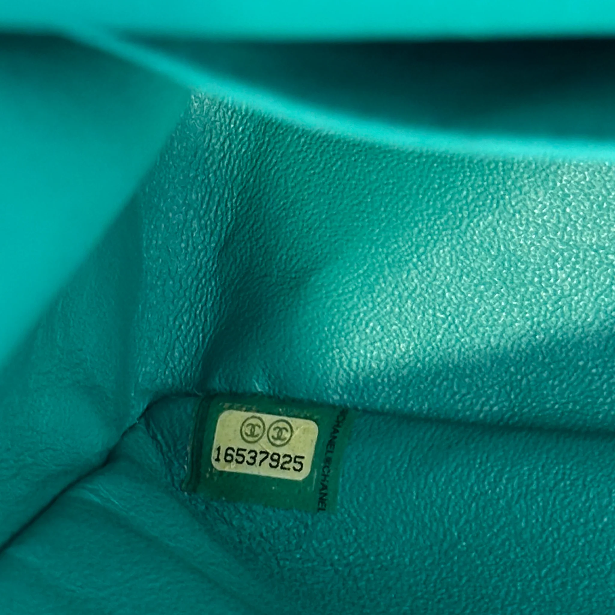 RARE Chanel Double Flap Maxi Green Patent Bag RRP £10000 | Authentic Preloved - Image 11