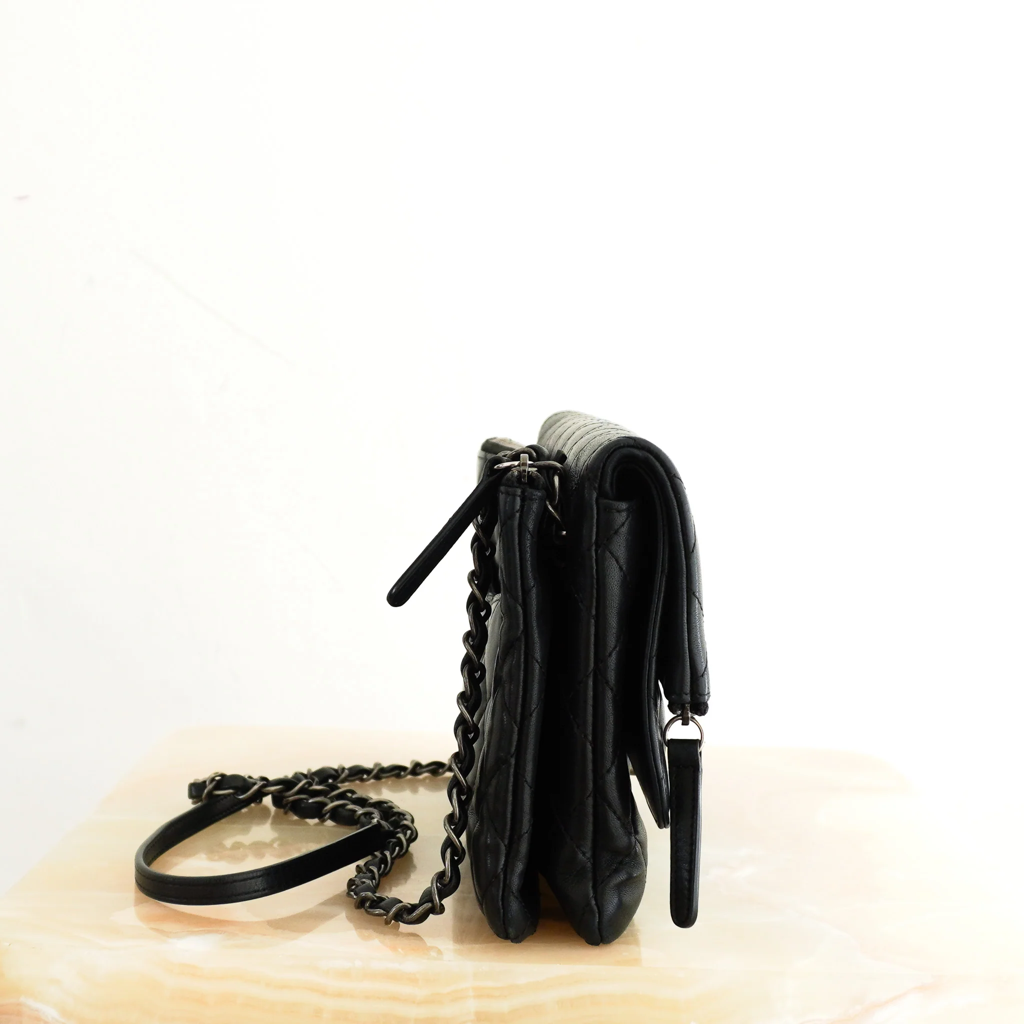 RARE Chanel Paris-Salzburg Zip Multi Flap Lambskin Bag | Authentic Preloved - Image 4