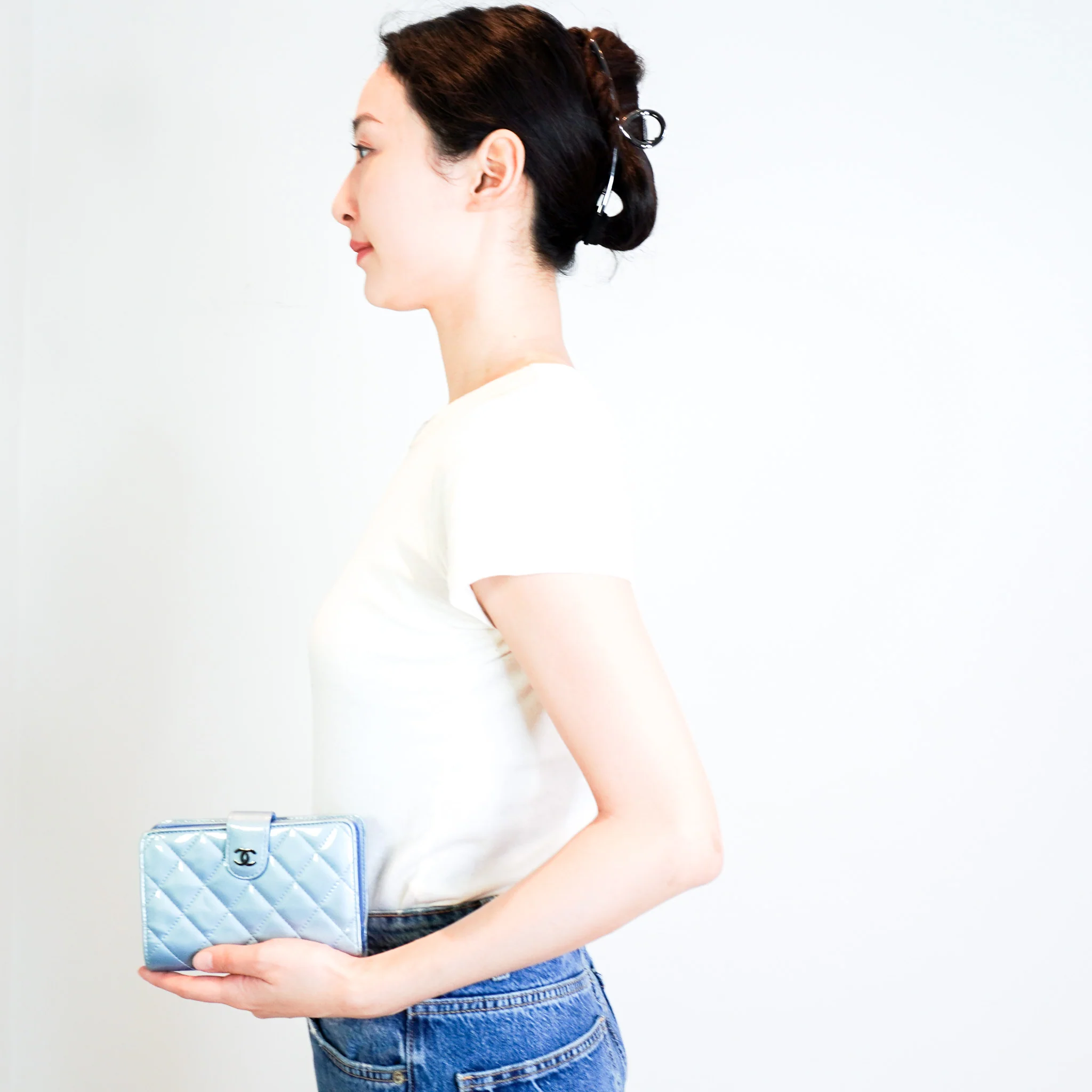Chanel Patent Wallet in Light Blue RRP £1000 | Authentic Preloved - Image 12