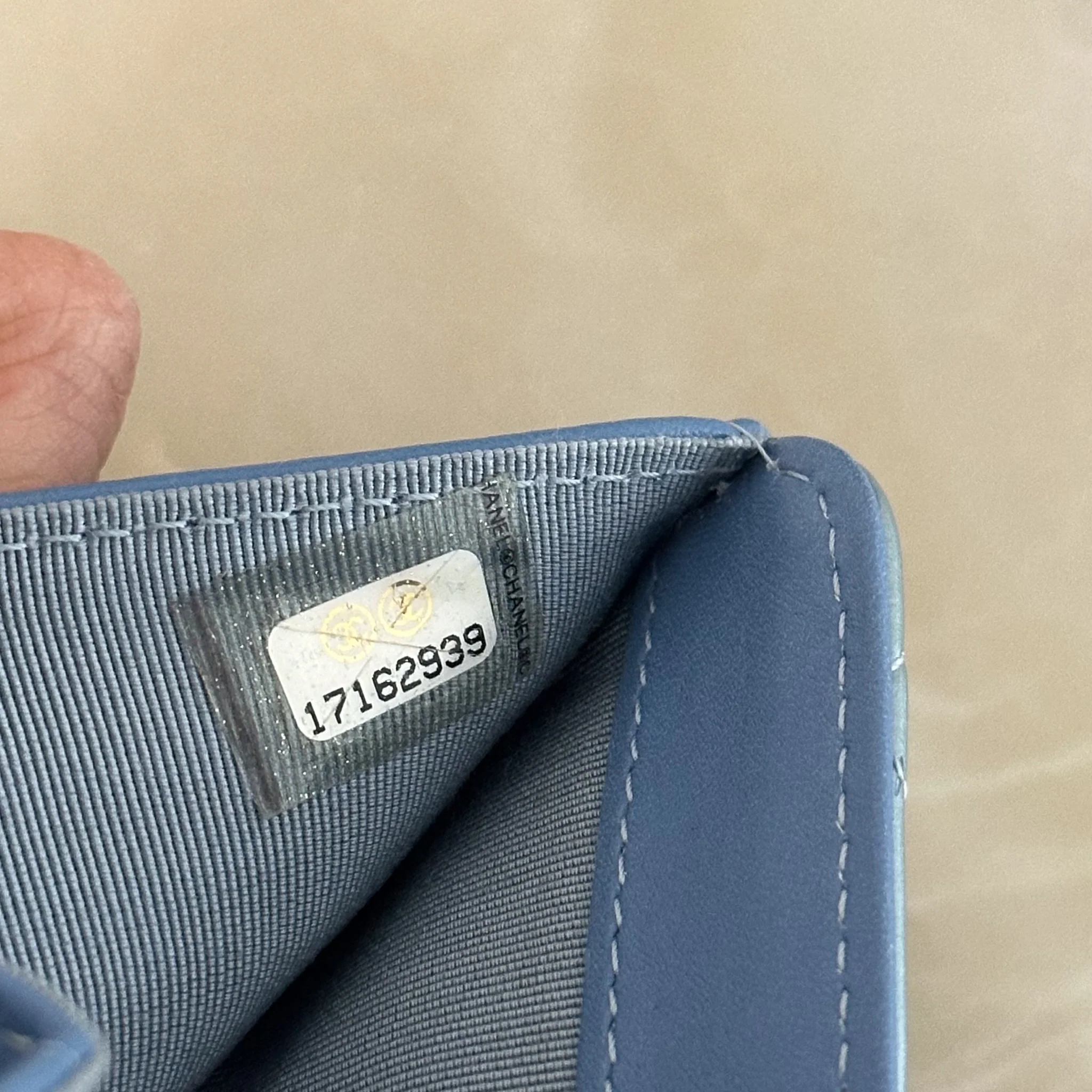 Chanel Patent Wallet in Light Blue RRP £1000 | Authentic Preloved - Image 4