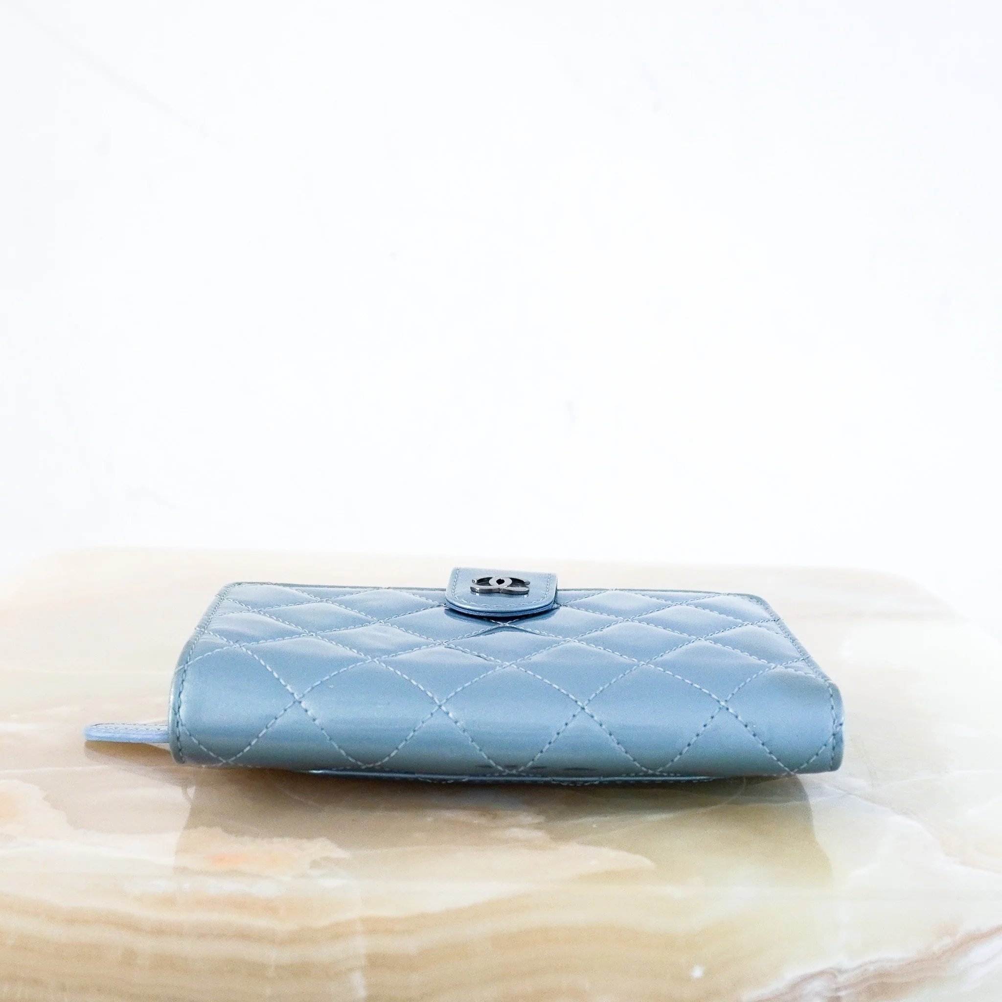 Chanel Patent Wallet in Light Blue RRP £1000 | Authentic Preloved - Image 7