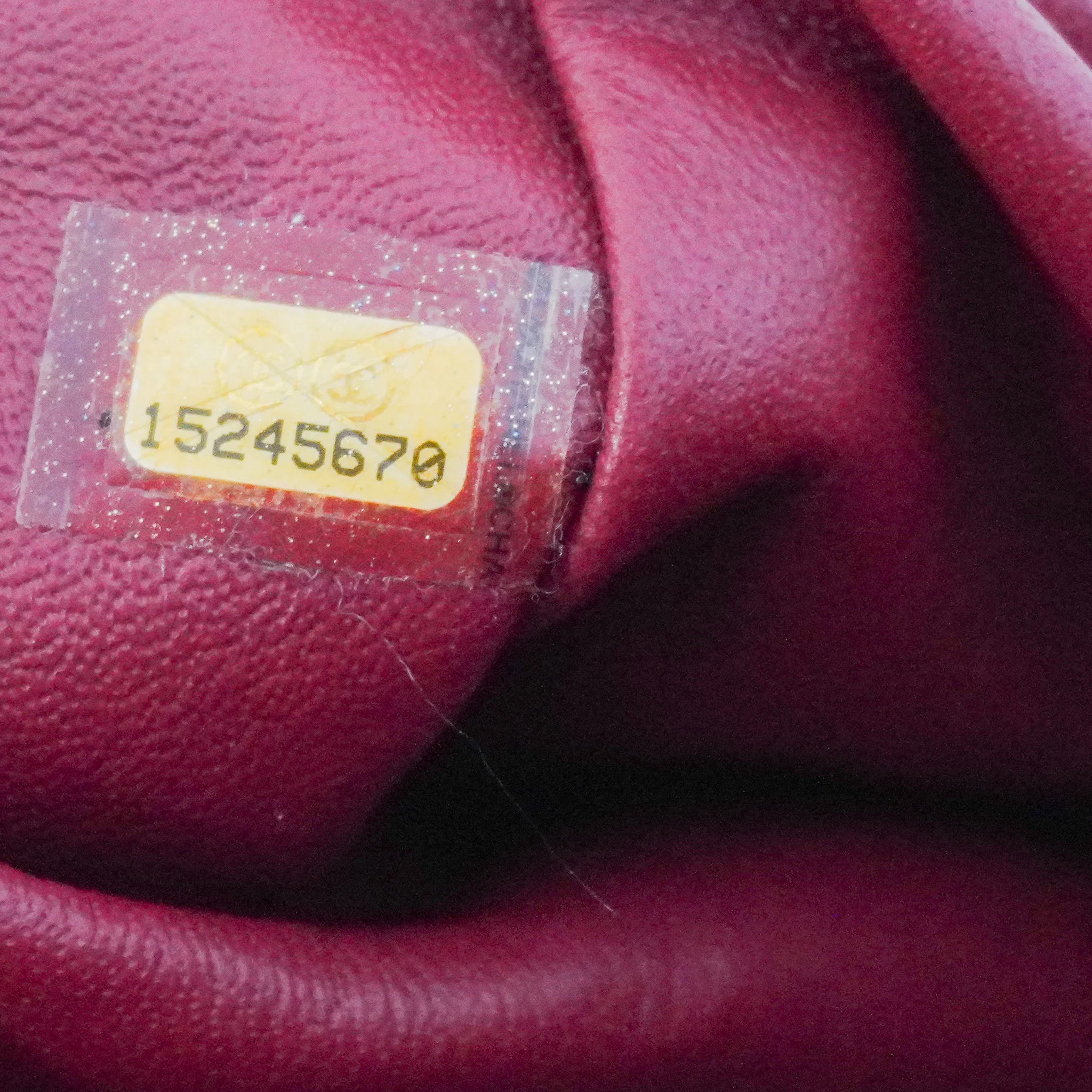 Chanel Quilted Kisslock Lambskin Clutch in Burgundy | Authentic Preloved - Image 6