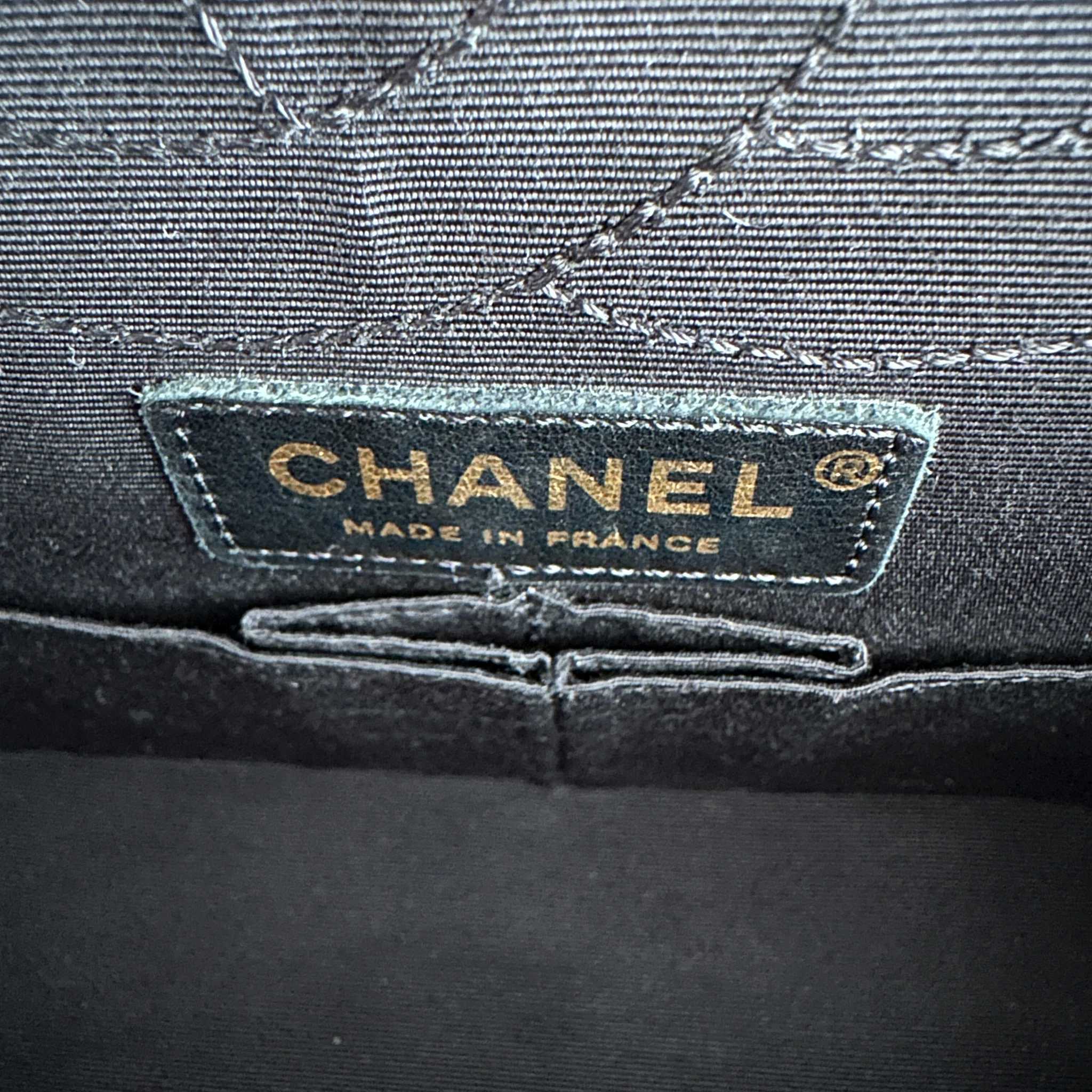 Chanel 2.55 Reissue Double Flap Bag in Black Satin with Aged Gold Hardware RRP £8850 | Authentic Preloved - Image 15