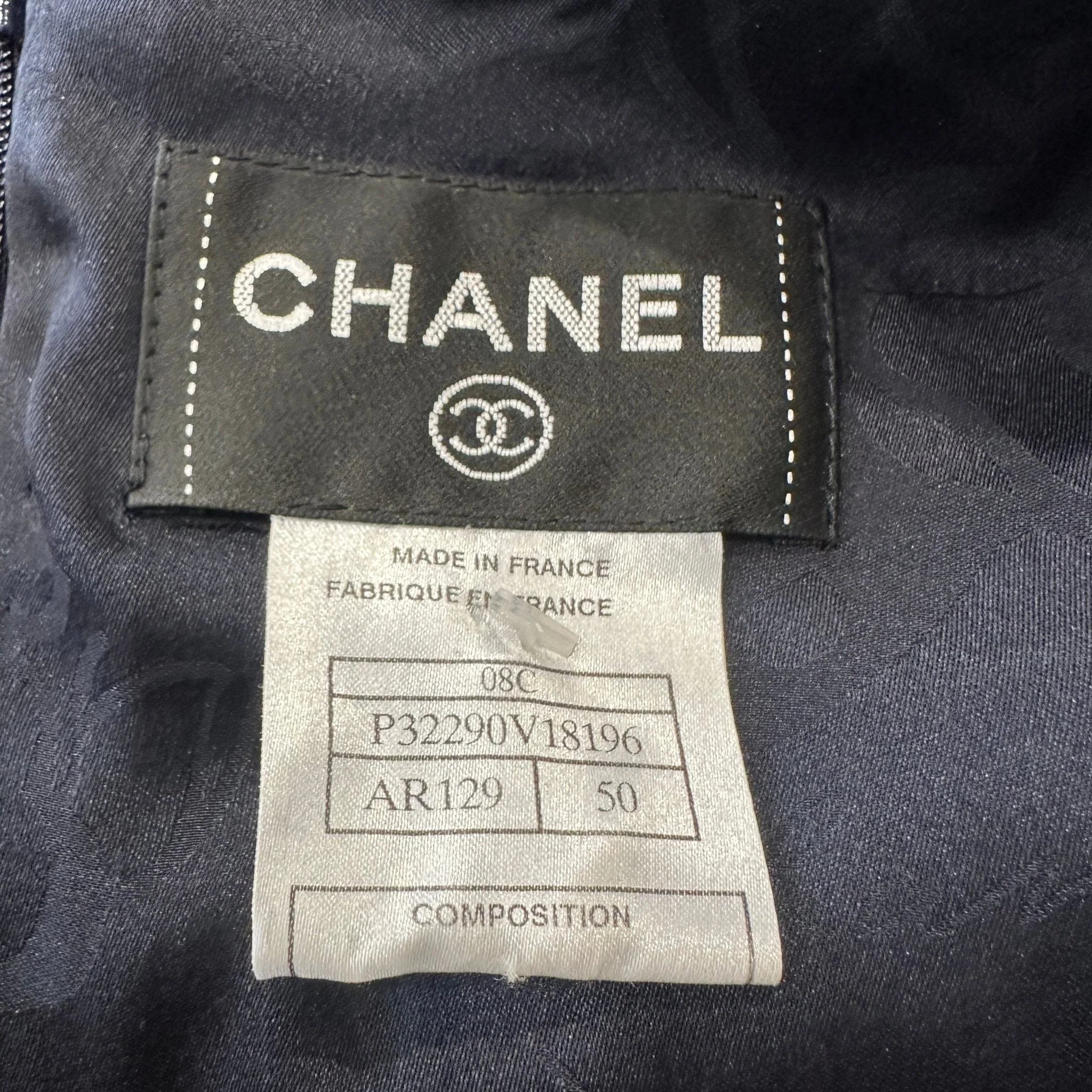 Chanel Silk Blend Navy Dress 08C from 2008 Cruise collection RRP £1200 | Authentic Preloved - Image 5
