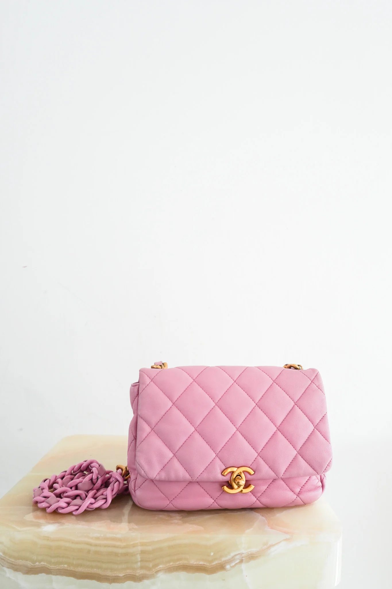 Chanel Small Pink Lambskin Flap Bag RRP £5100 | Authentic Preloved