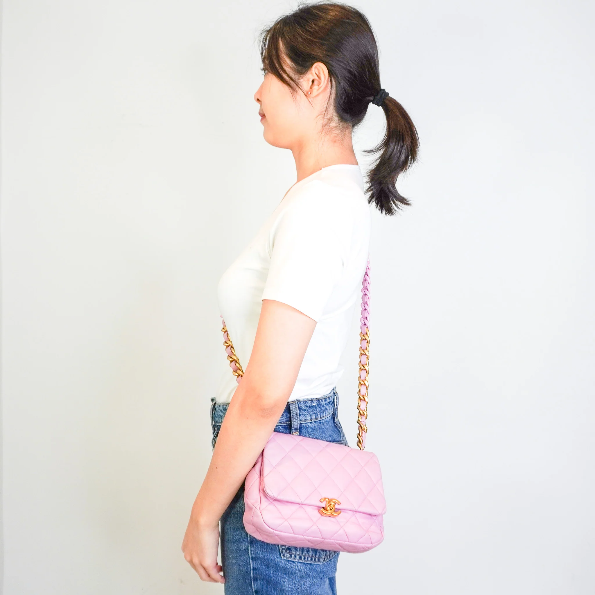 Chanel Small Pink Lambskin Flap Bag RRP £5100 | Authentic Preloved - Image 13