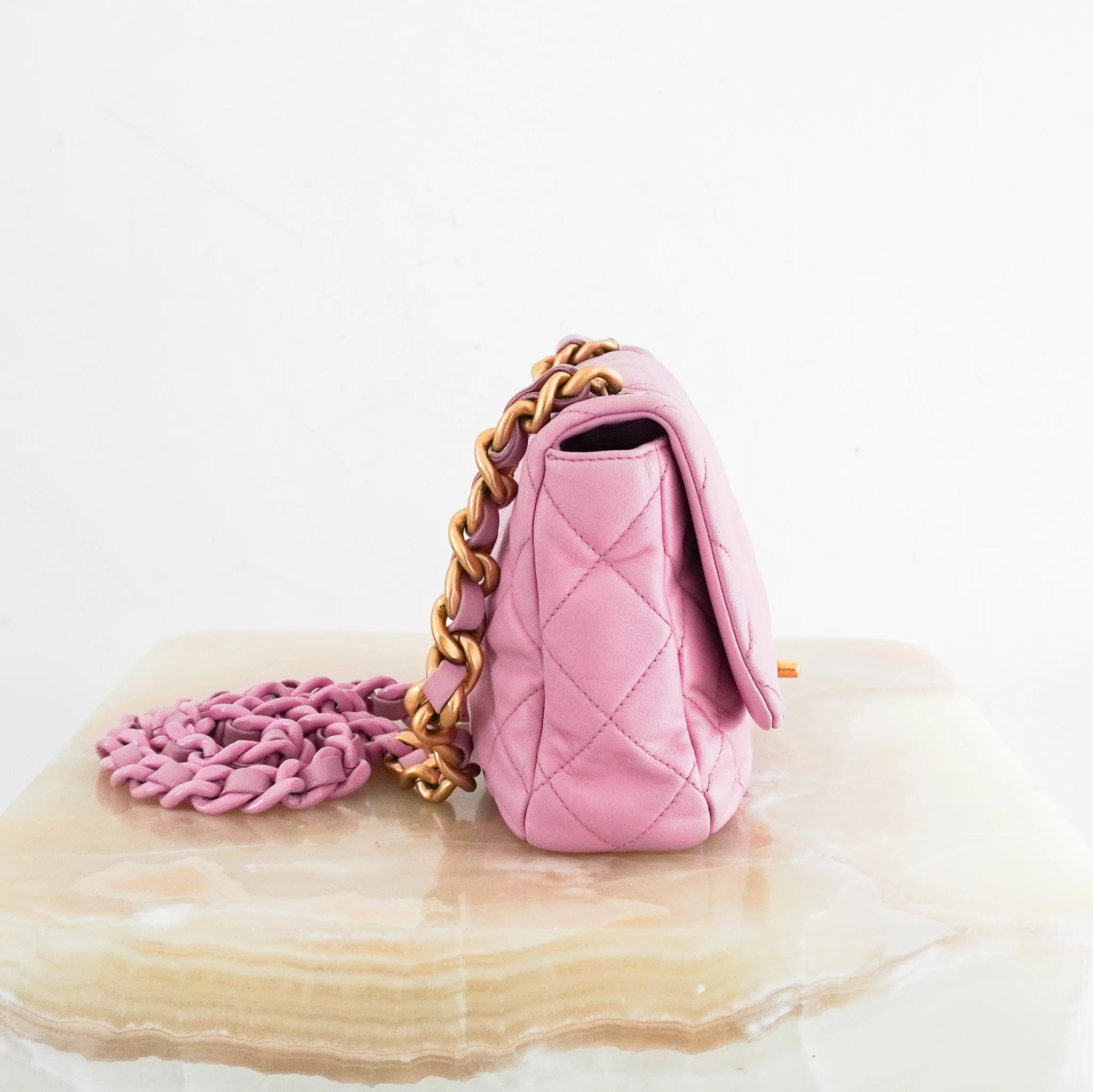 Chanel Small Pink Lambskin Flap Bag RRP £5100 | Authentic Preloved - Image 2