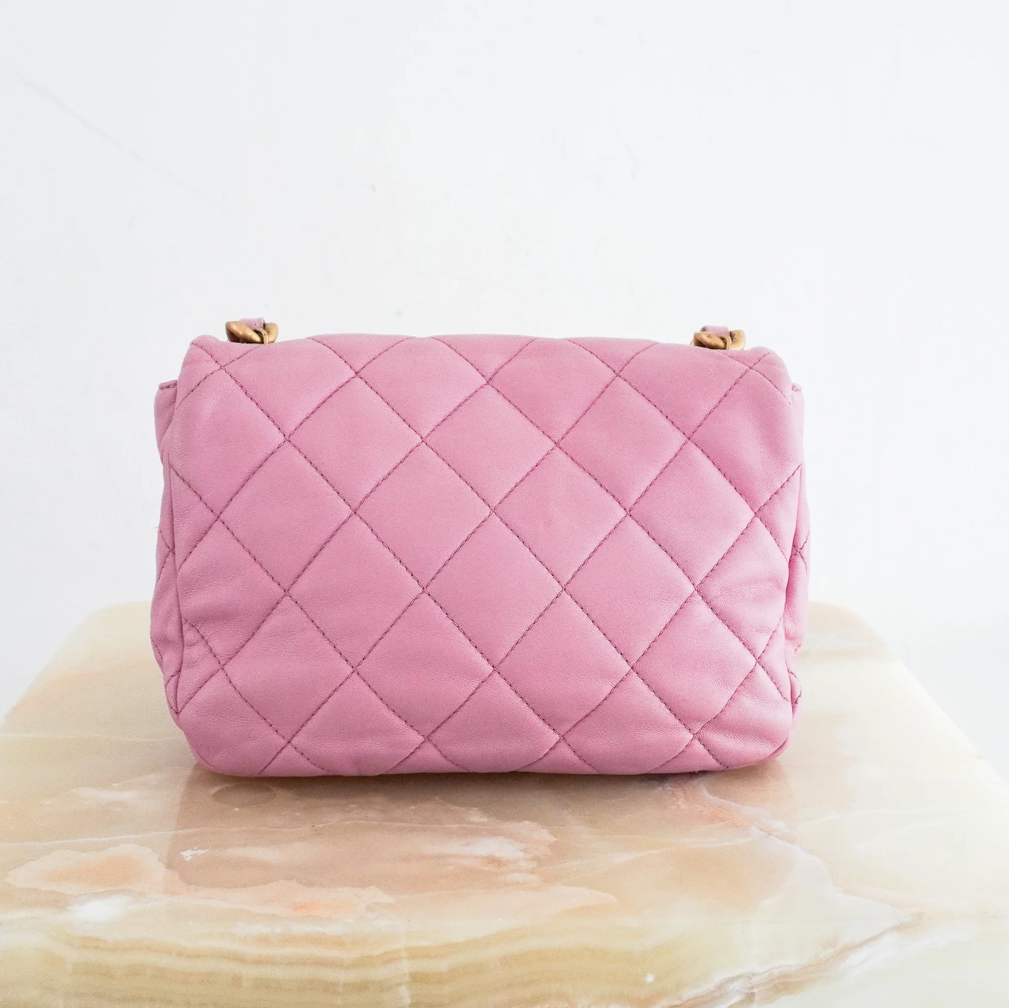 Chanel Small Pink Lambskin Flap Bag RRP £5100 | Authentic Preloved - Image 3