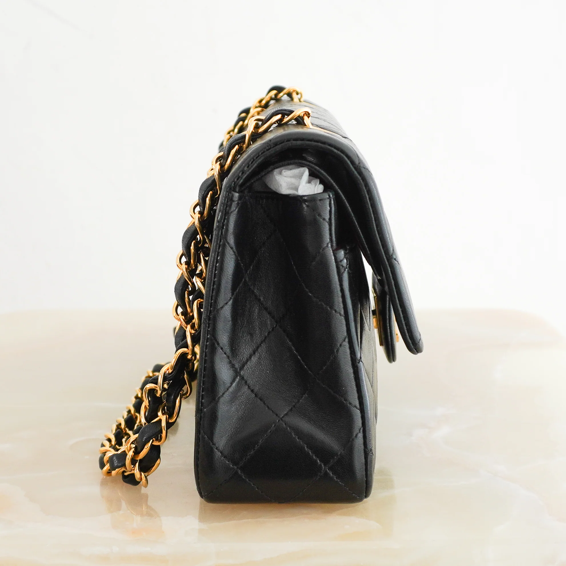 Chanel Small Double Flap Lambskin Leather Bag RRP £8500 | Authentic Preloved [final sale] - Image 3