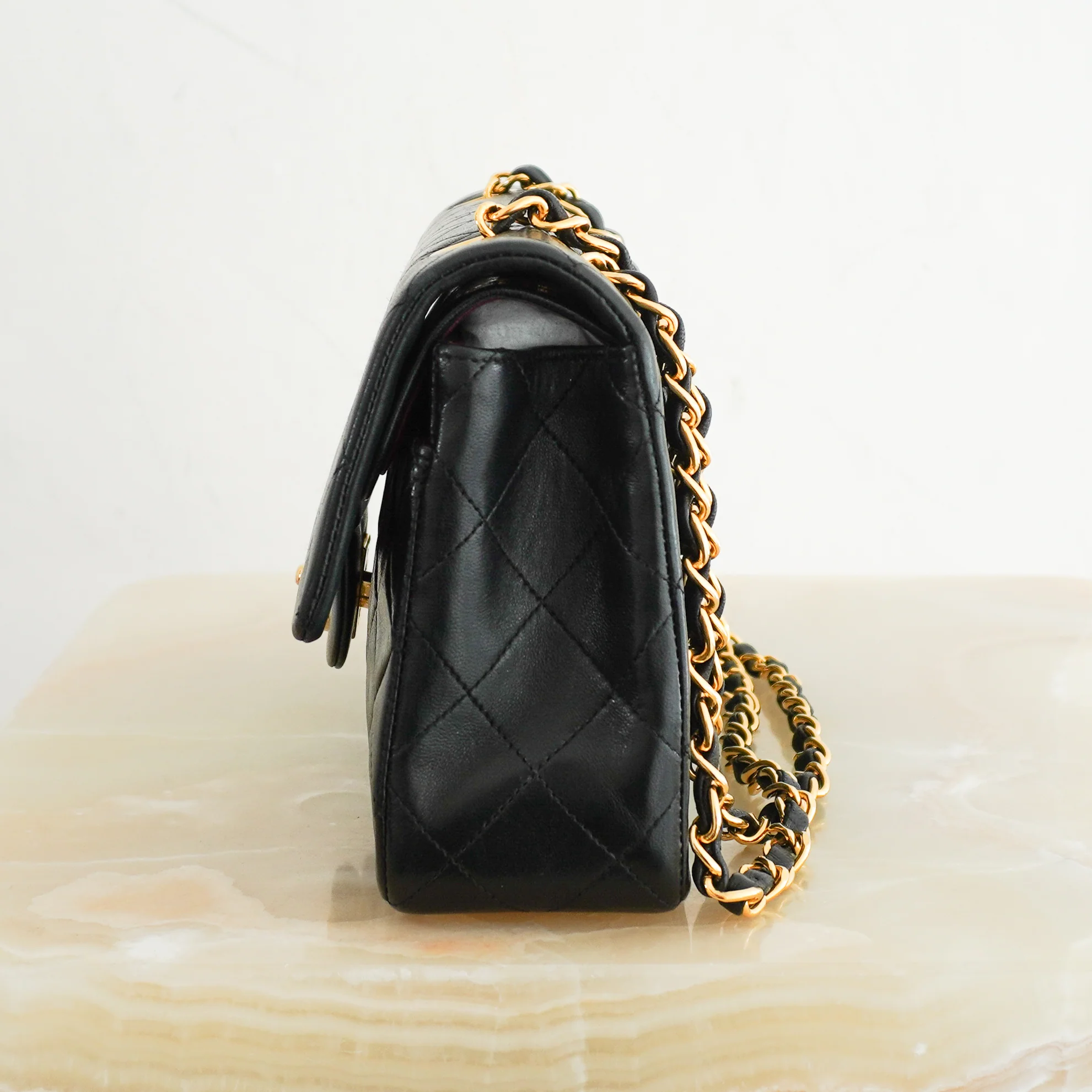 Chanel Small Double Flap Lambskin Leather Bag RRP £8500 | Authentic Preloved [final sale] - Image 4