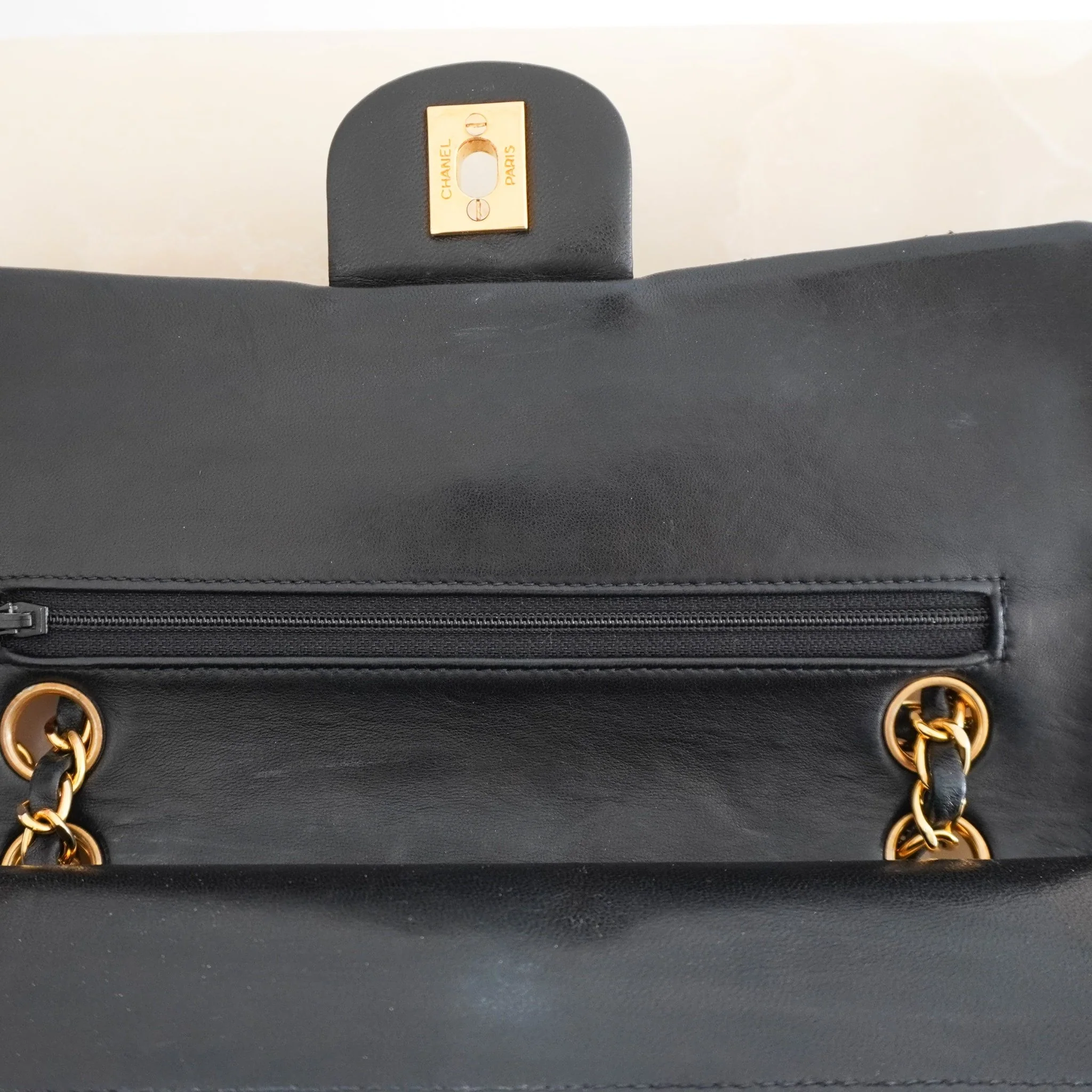 Chanel Small Double Flap Lambskin Leather Bag RRP £8500 | Authentic Preloved [final sale] - Image 8