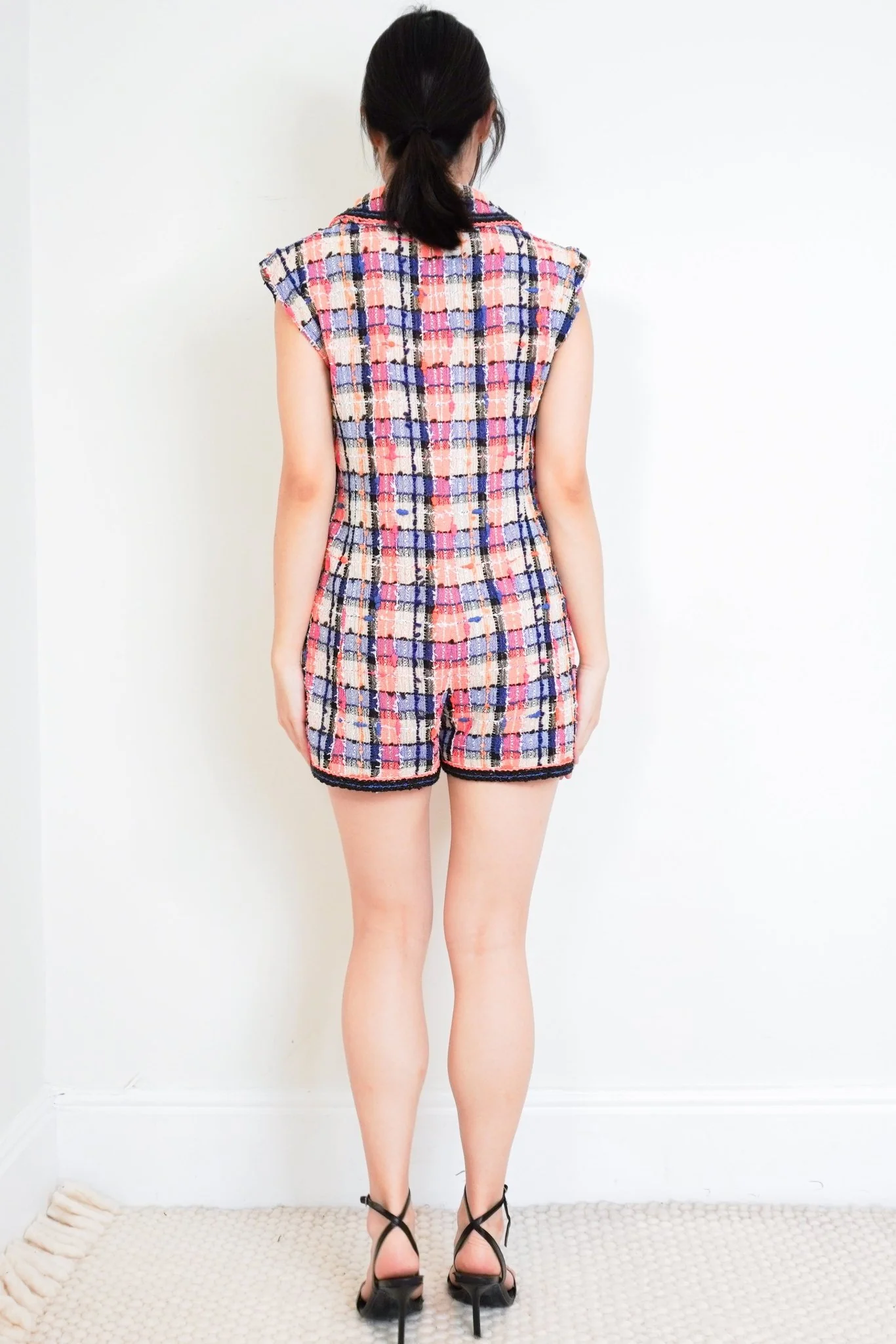 Chanel Pink Tweed Romper Spring 2020 RRP £3000 | Authentic Preloved - Image 5