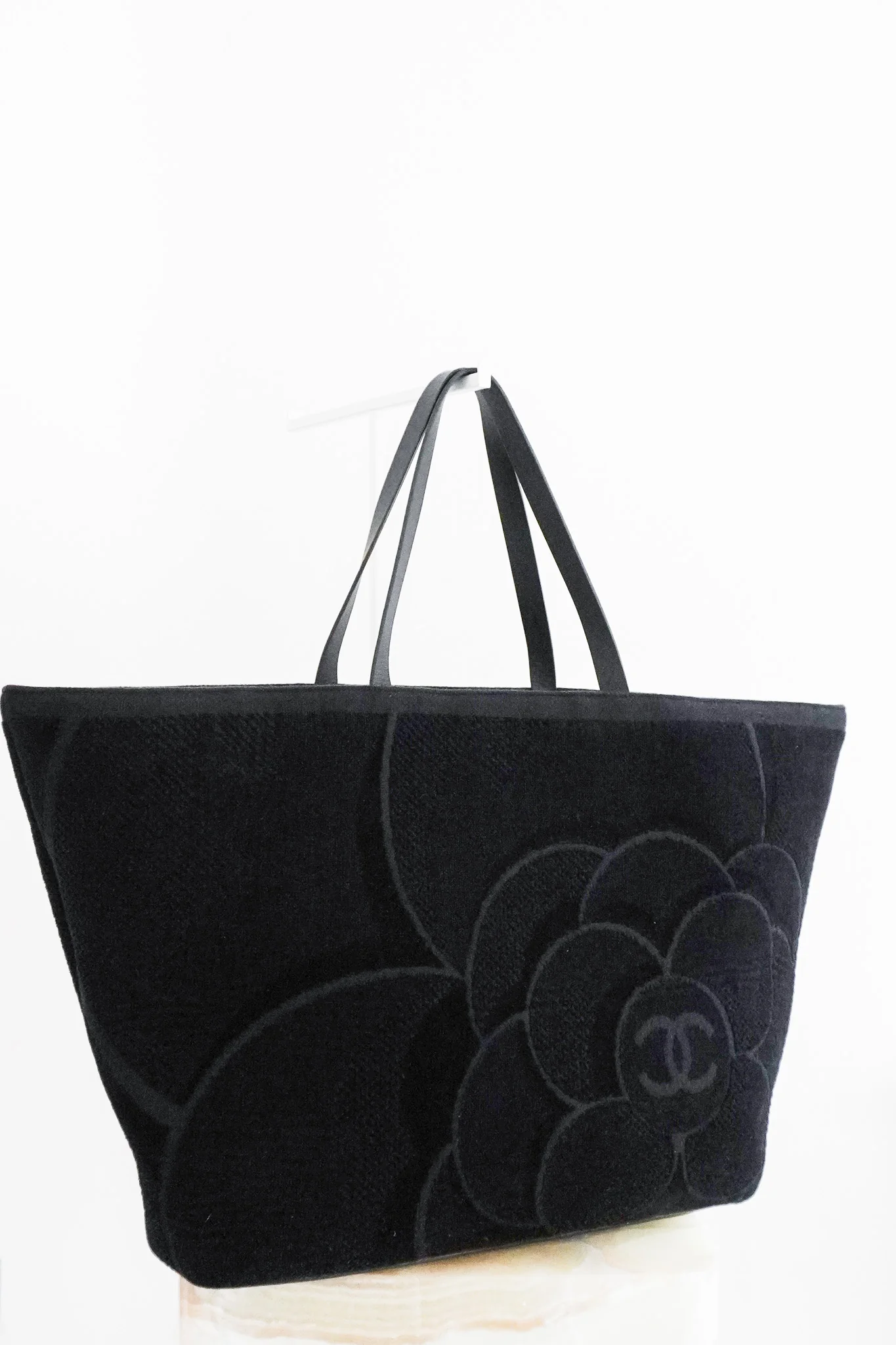 Chanel Terry Cloth Camellia Tote | Authentic Preloved