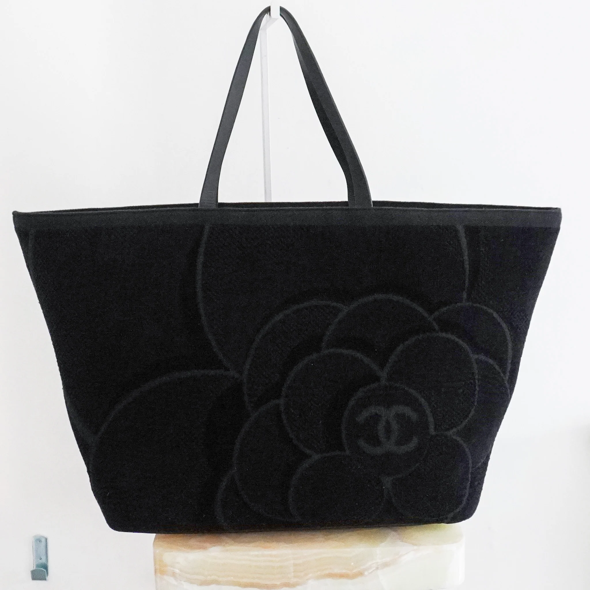 Chanel Terry Cloth Camellia Tote | Authentic Preloved - Image 4