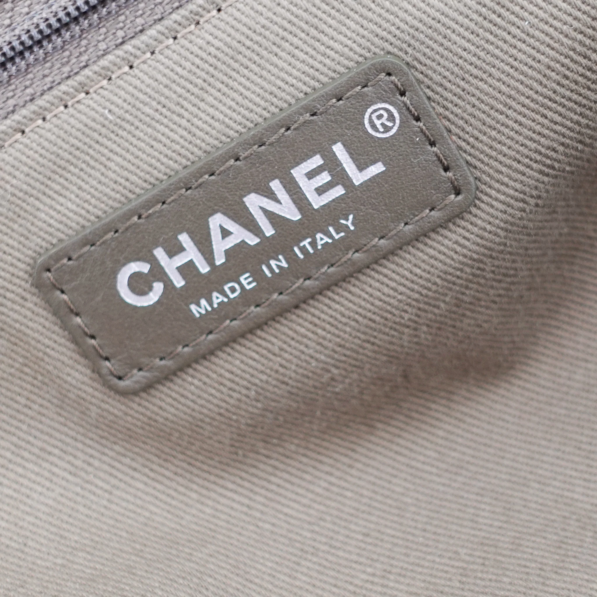 Chanel Deauville Tote on Khaki RRP £3800 | Authentic Preloved - Image 6