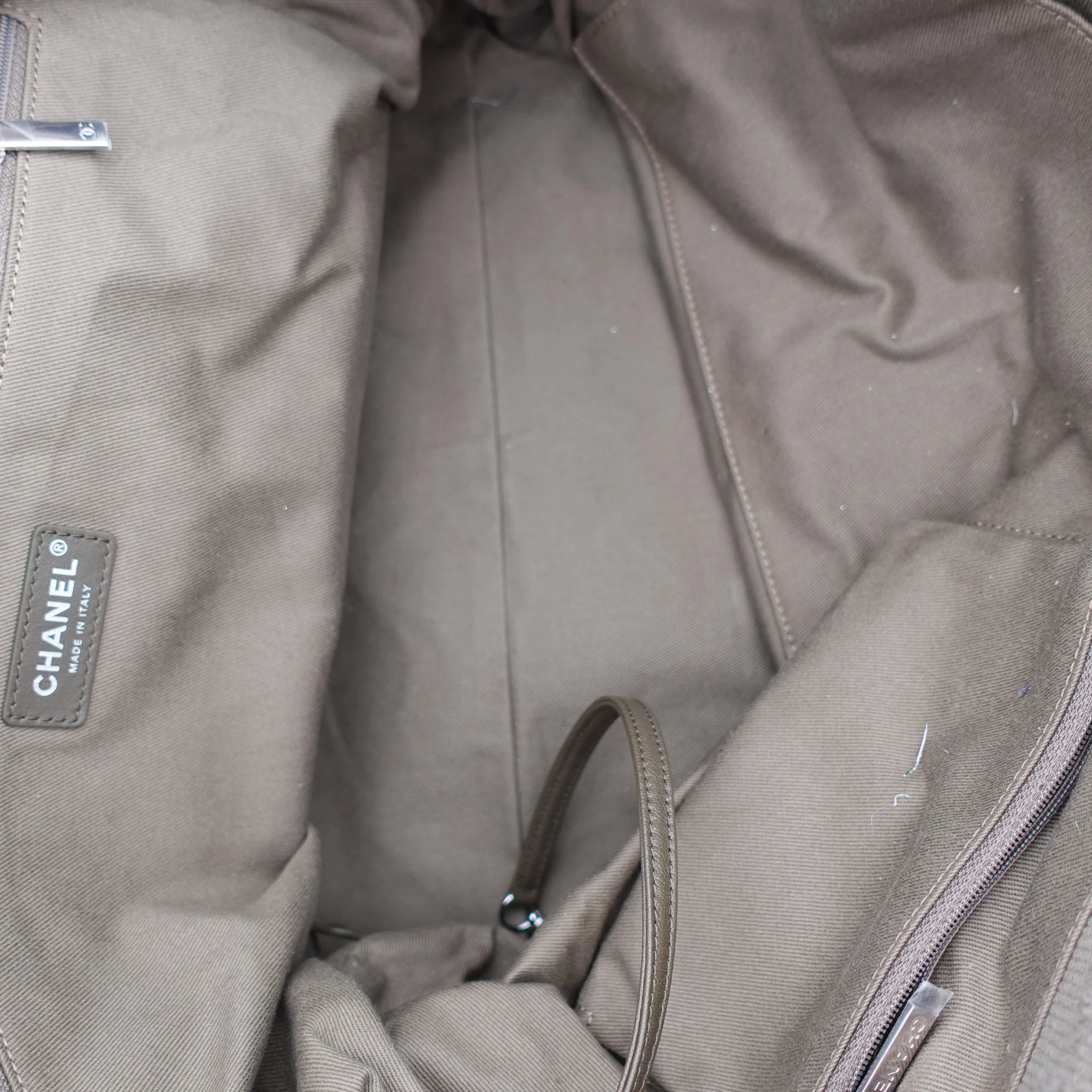 Chanel Deauville Tote on Khaki RRP £3800 | Authentic Preloved - Image 7