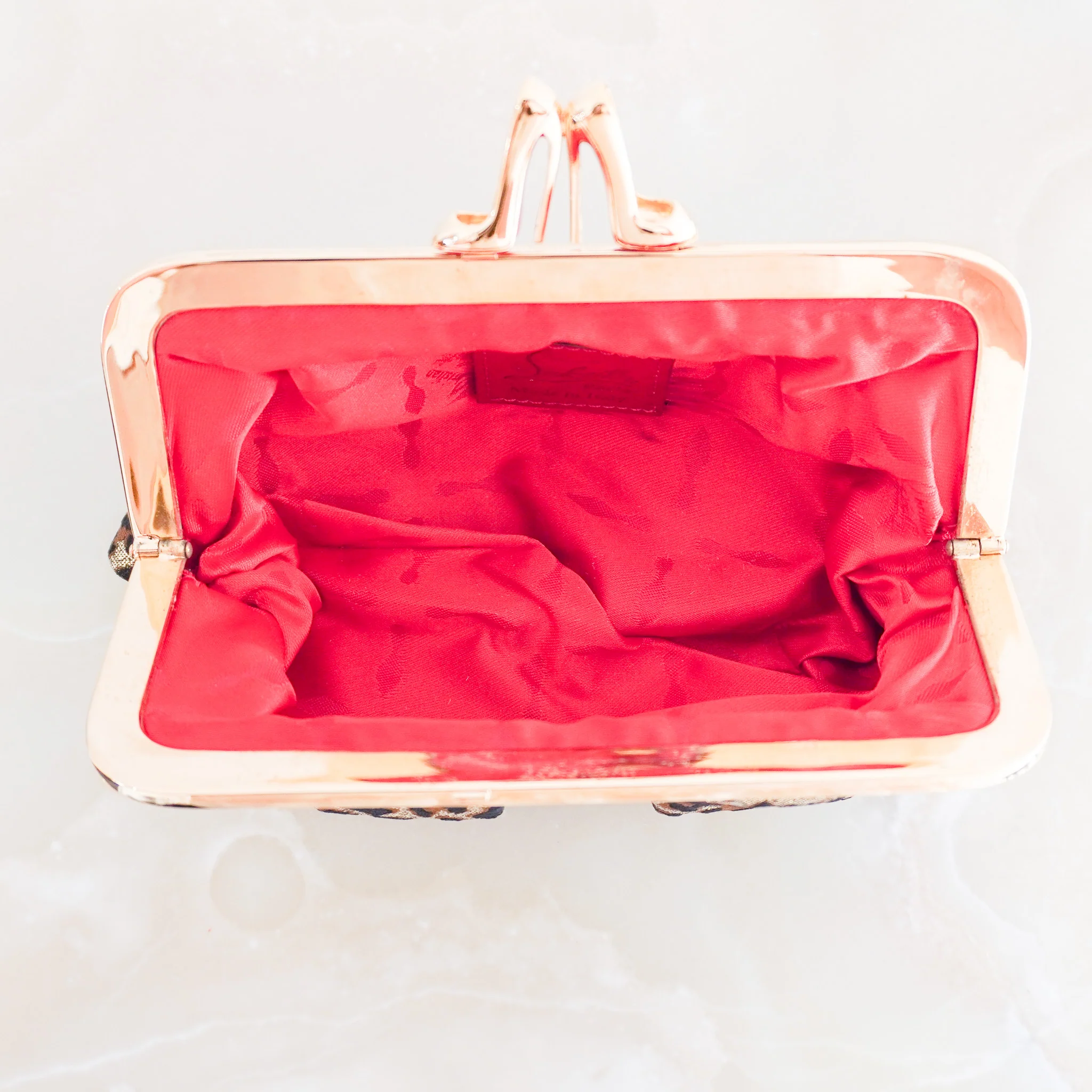 Christian Louboutin Leopard Print Clutch RRP £465 | Authentic Preloved - Image 7