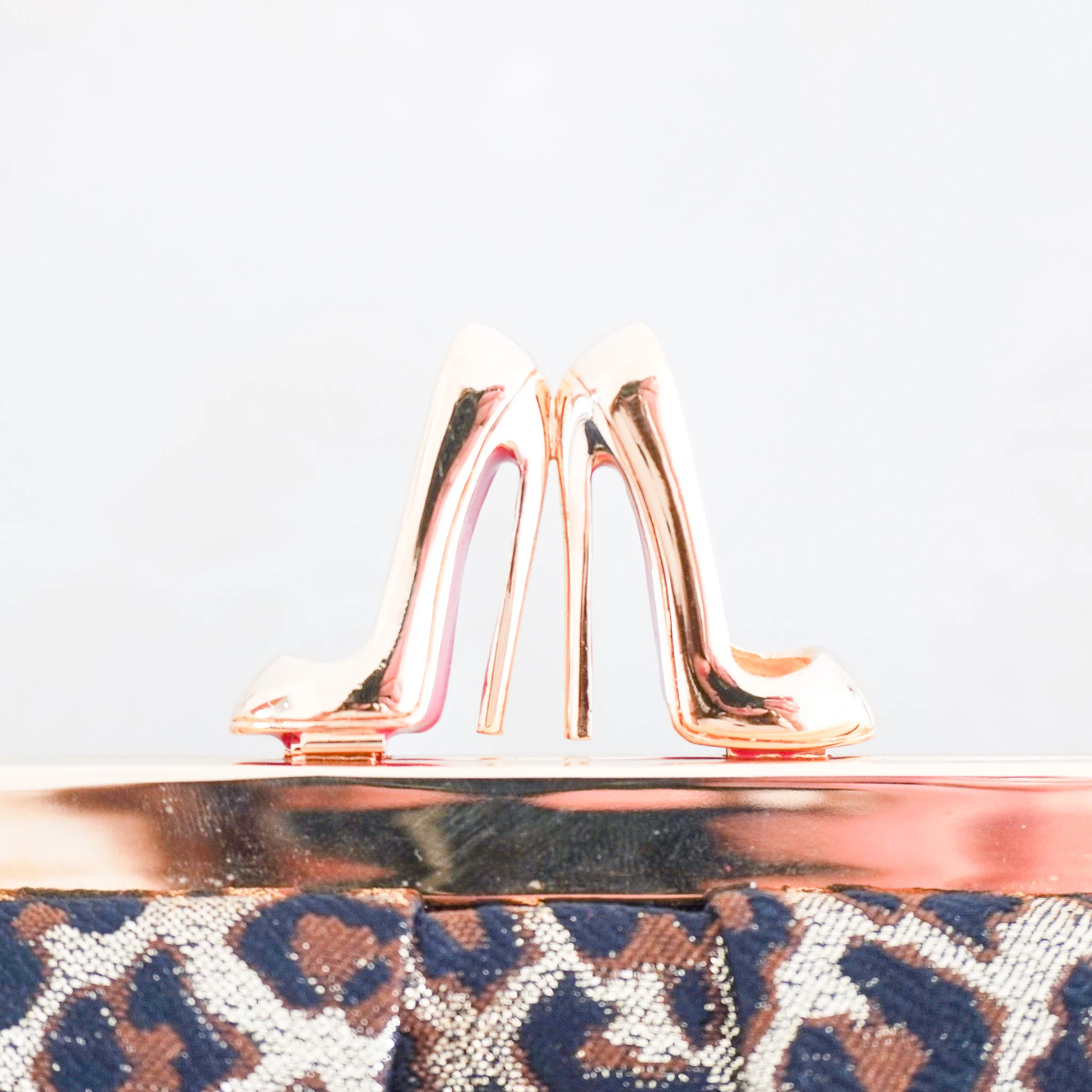 Christian Louboutin Leopard Print Clutch RRP £465 | Authentic Preloved - Image 8