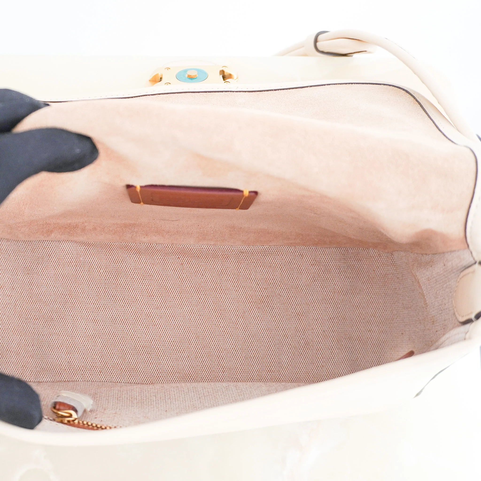 Coach Tabby Soft Crossbody in Cream Bag (RRP £451) | Authentic Preloved - Image 12
