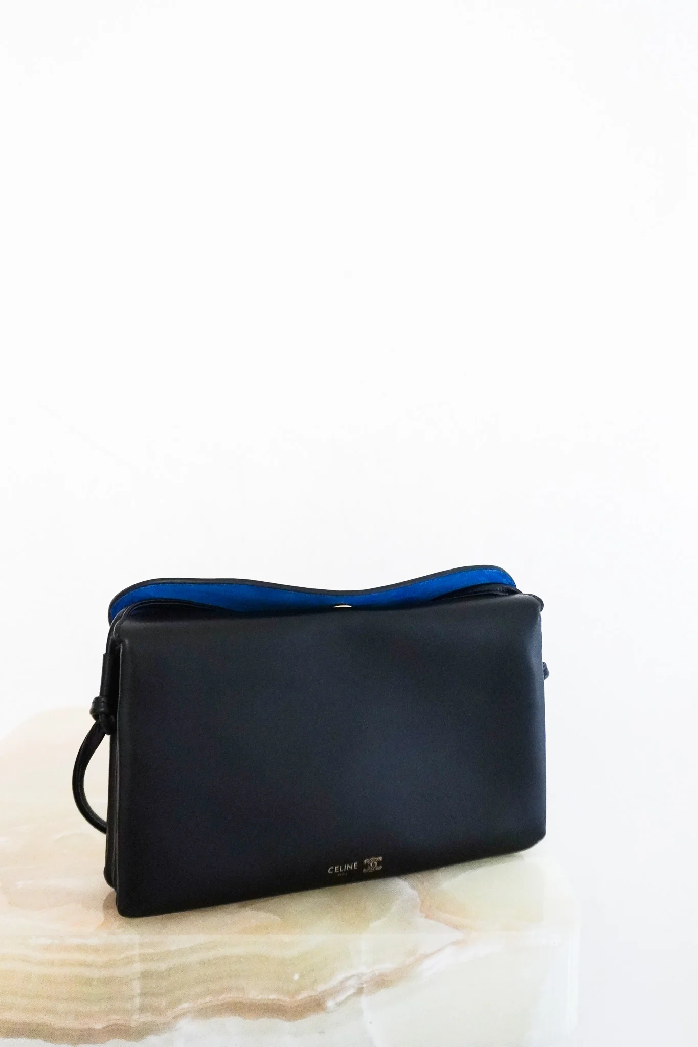 CURRENT SEASON Celine Trio Lambskin Bag in Black RRP £1150 | Authentic Preloved