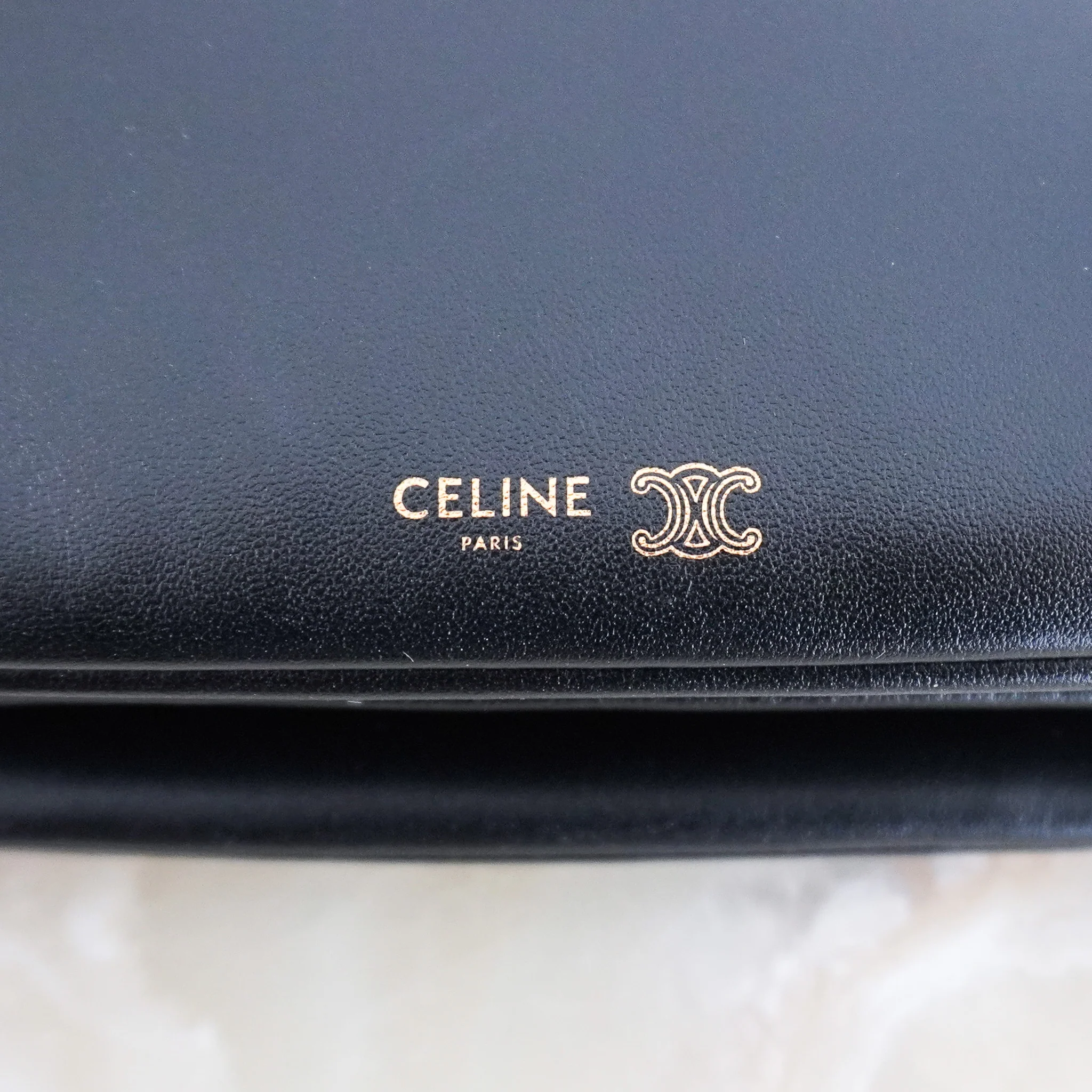 CURRENT SEASON Celine Trio Lambskin Bag in Black RRP £1150 | Authentic Preloved - Image 4