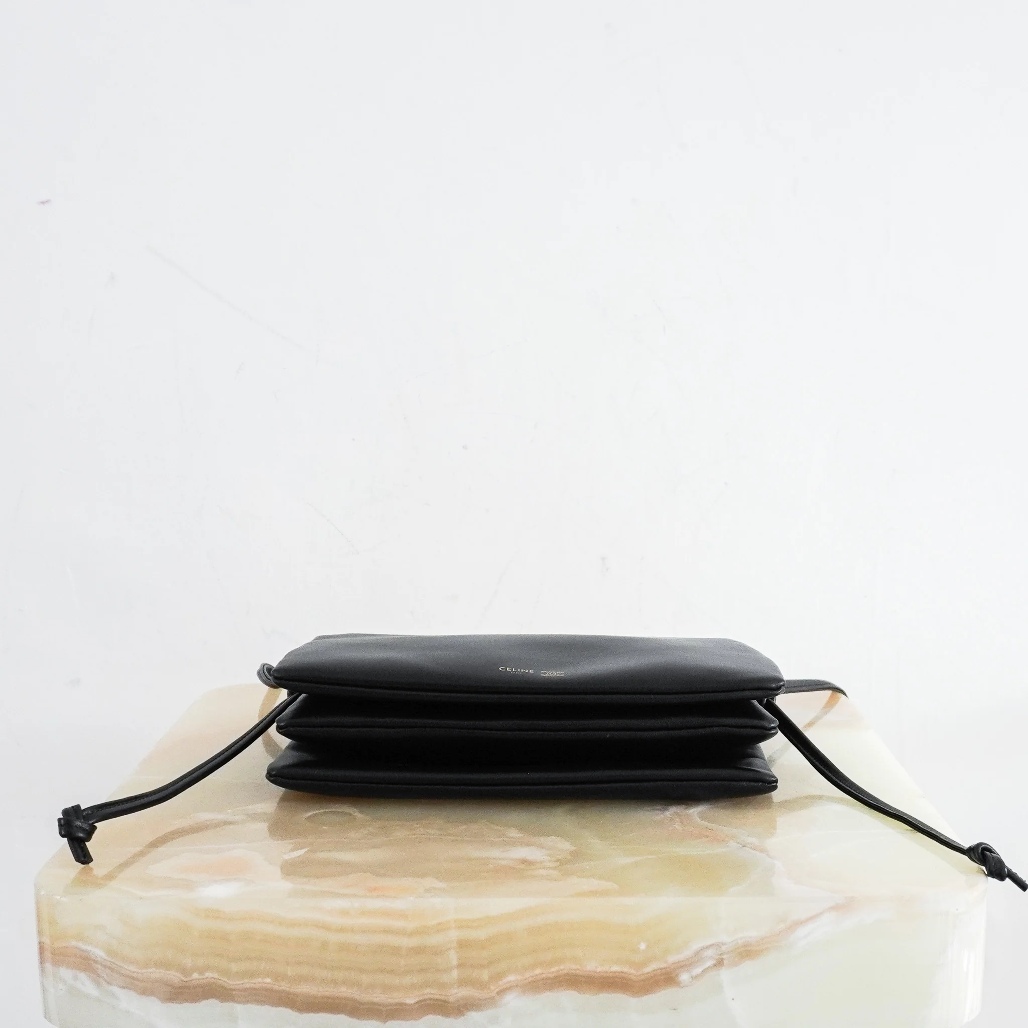 CURRENT SEASON Celine Trio Lambskin Bag in Black RRP £1150 | Authentic Preloved - Image 5