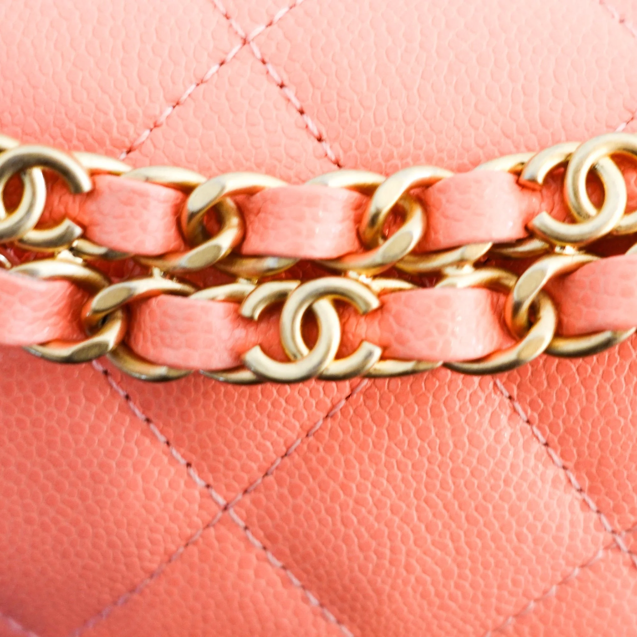Current Season Chanel Mini Flap bag in light Orange RRP £4780 | Authentic Preloved - Image 8