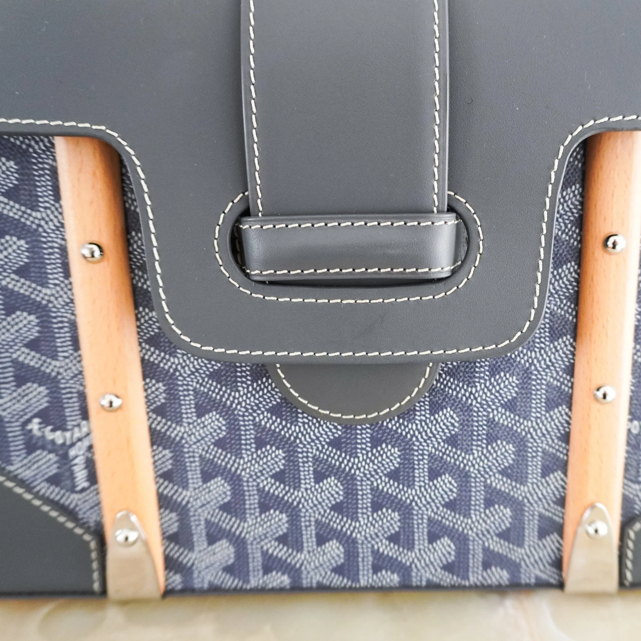 CURRENT SEASON Goyard Saigon Structure PM Bag in Grey RRP £5000 | Authentic Preloved - Image 6
