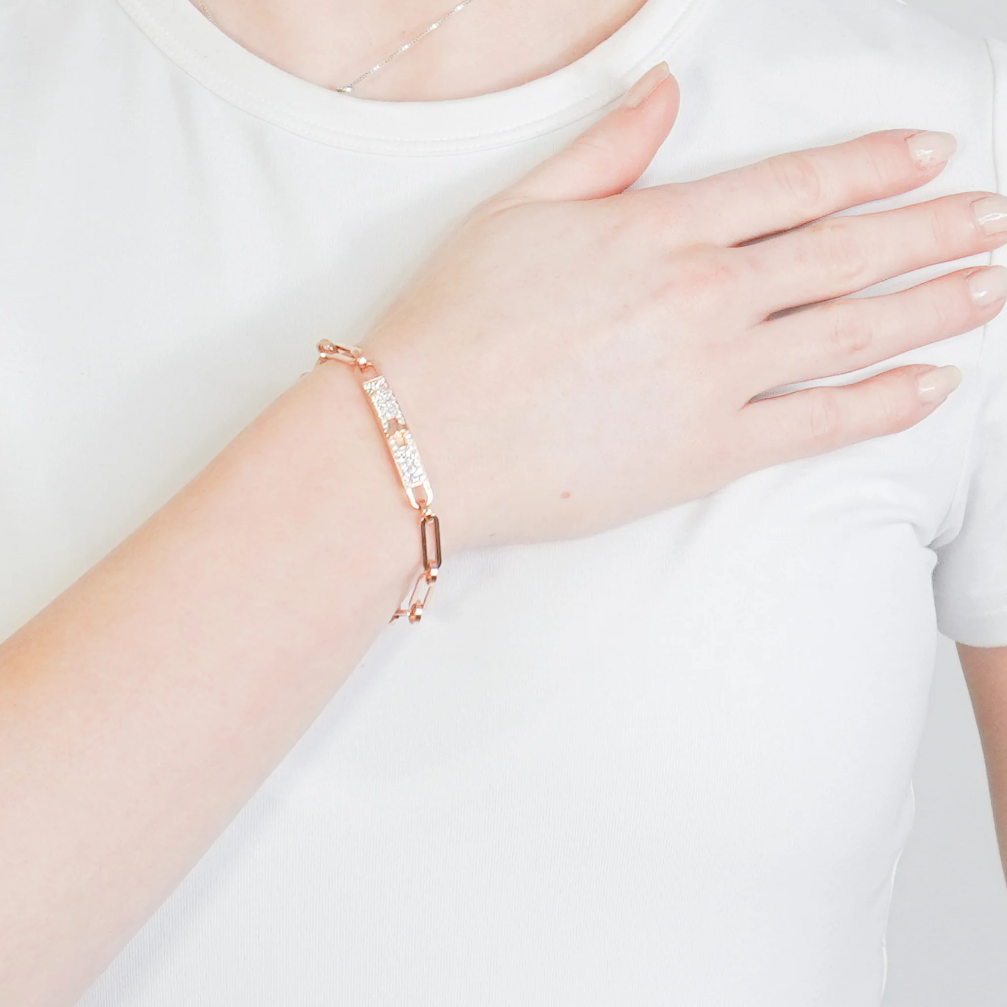 CURRENT SEASON Hermes Kelly Chaine Rose Gold and Diamonds Bracelet RRP £9710 | Authentic Preloved FINAL SALE - Image 2