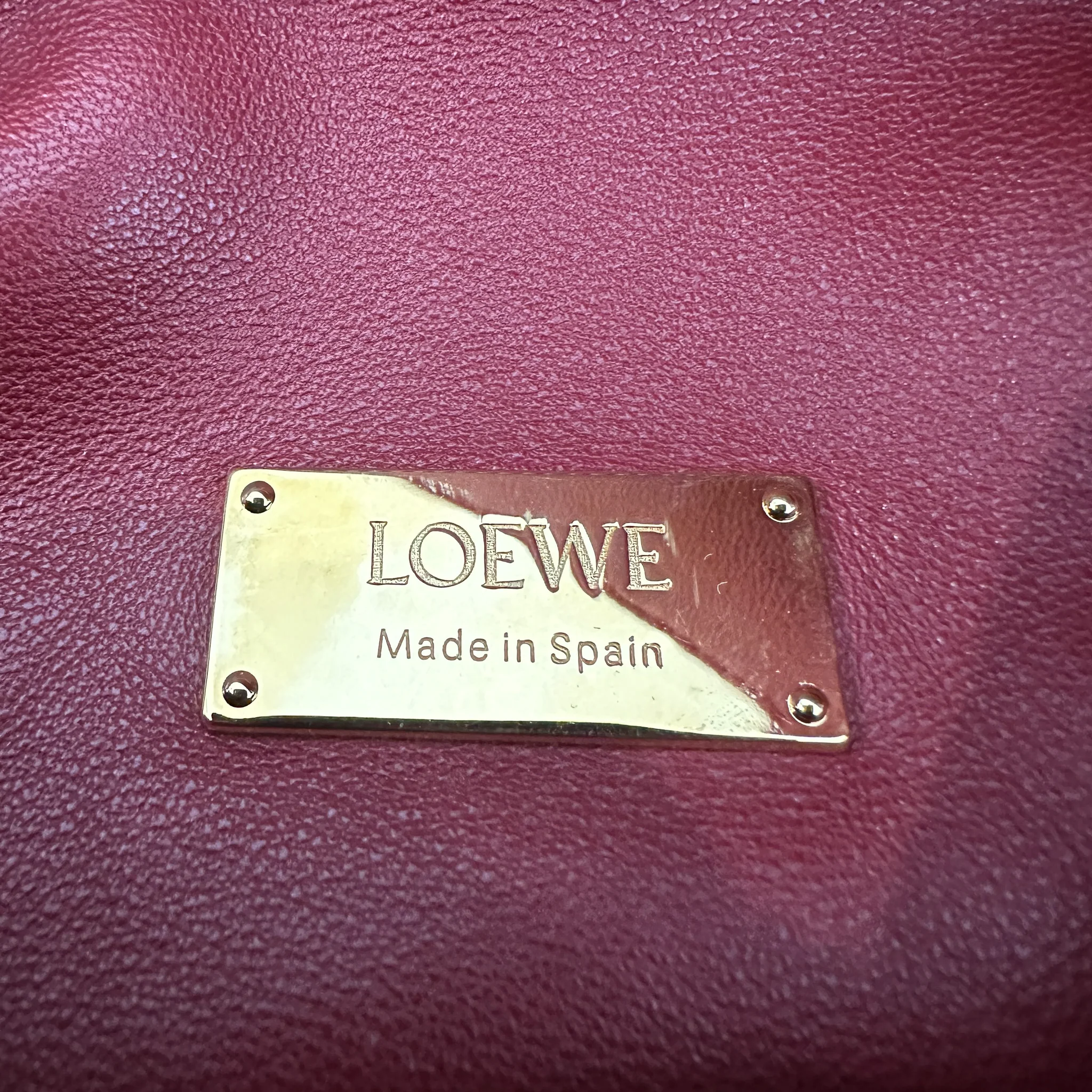 CURRENT SEASON Loewe Small Leather Featherlight Puzzle Top-Handle Bag in Burgundy RRP £3250 | Authentic Preloved - Image 12