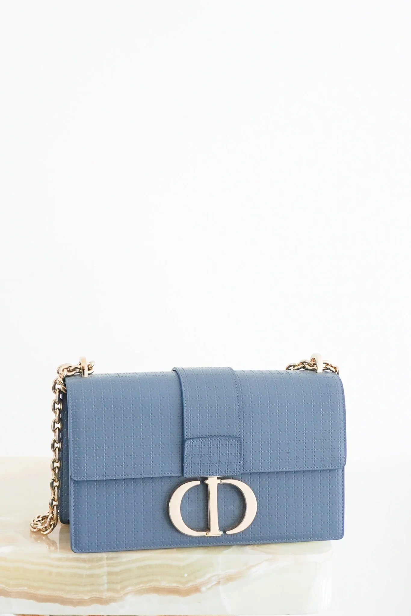 Dior 30 Montaigne Flap Shoulder Bag in Blue RRP £2690 | Authentic Preloved