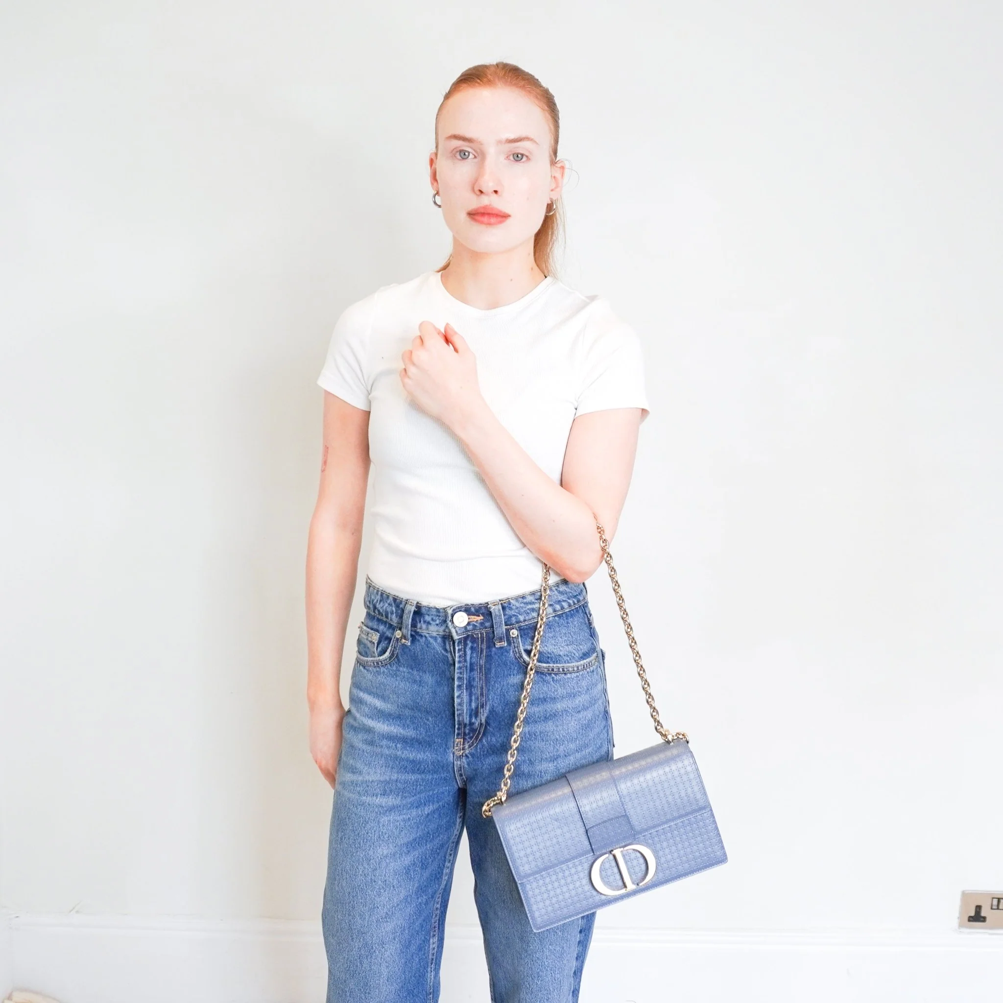 Dior 30 Montaigne Flap Shoulder Bag in Blue RRP £2690 | Authentic Preloved - Image 14