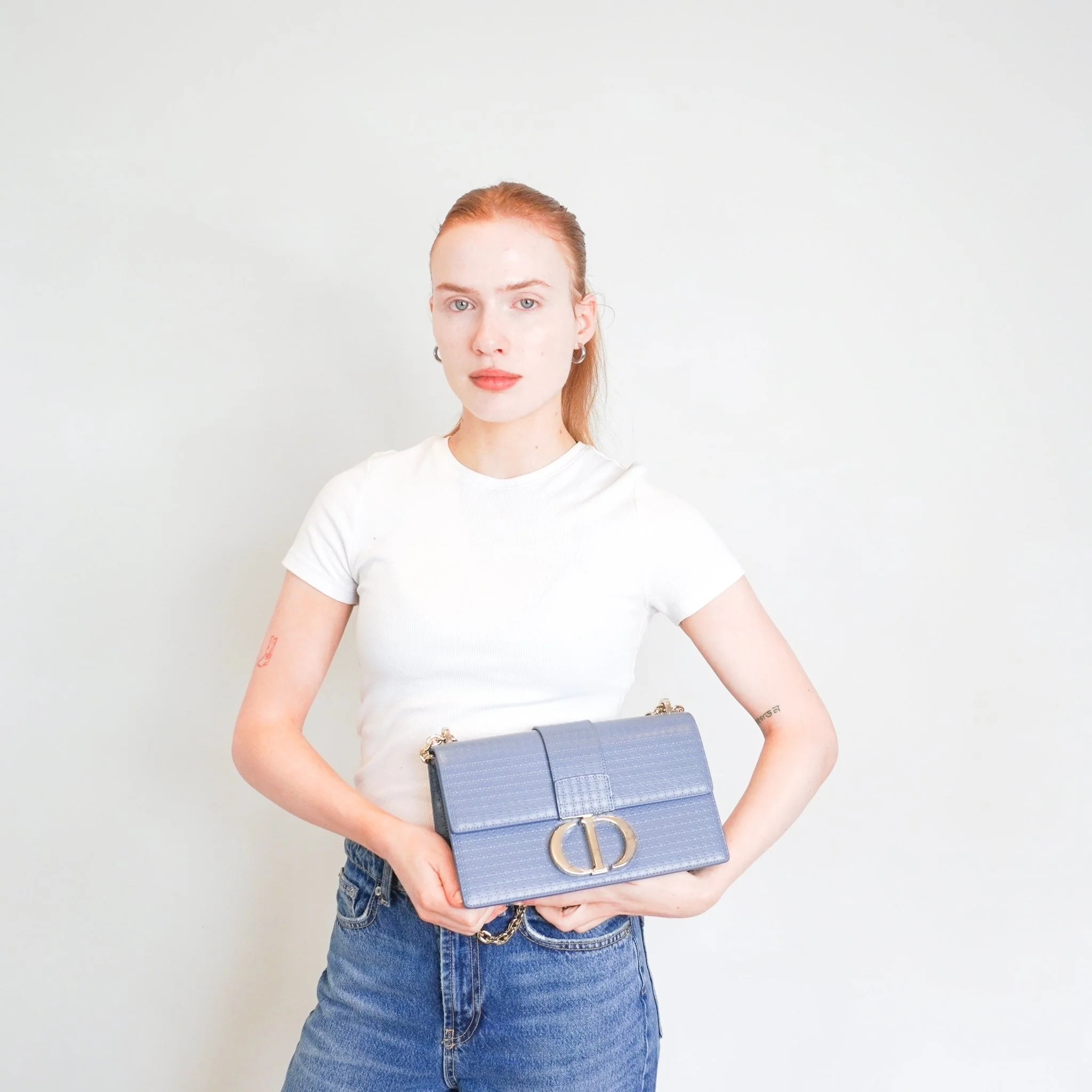 Dior 30 Montaigne Flap Shoulder Bag in Blue RRP £2690 | Authentic Preloved - Image 15