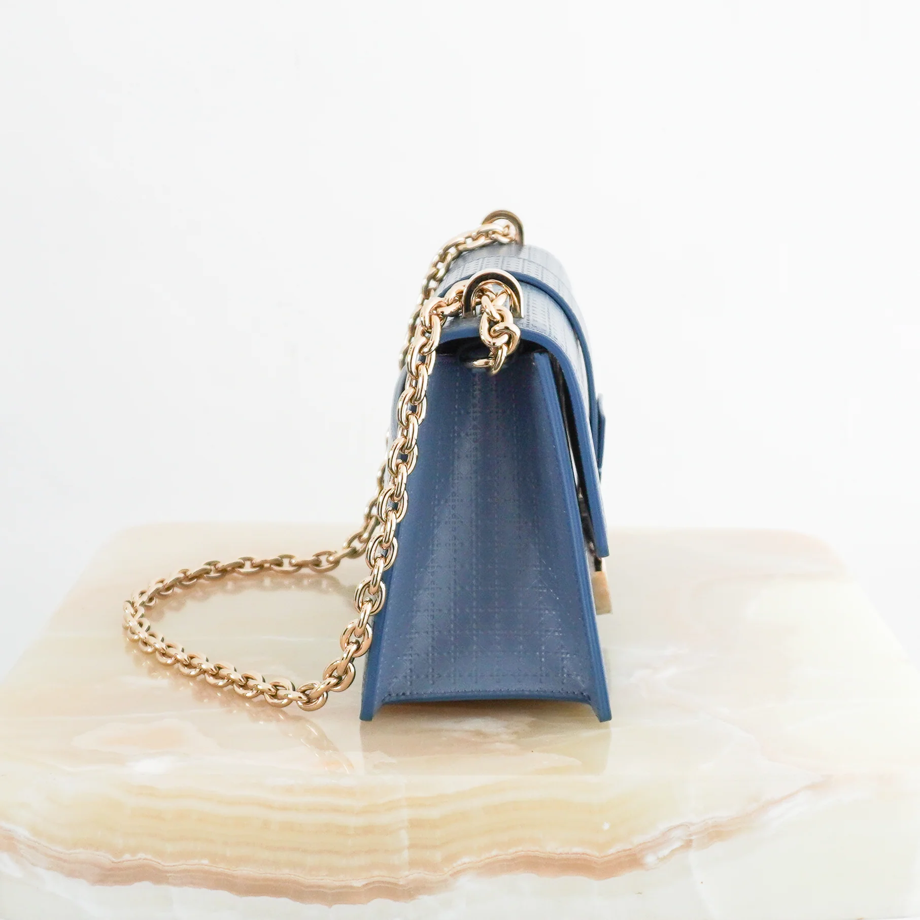 Dior 30 Montaigne Flap Shoulder Bag in Blue RRP £2690 | Authentic Preloved - Image 2