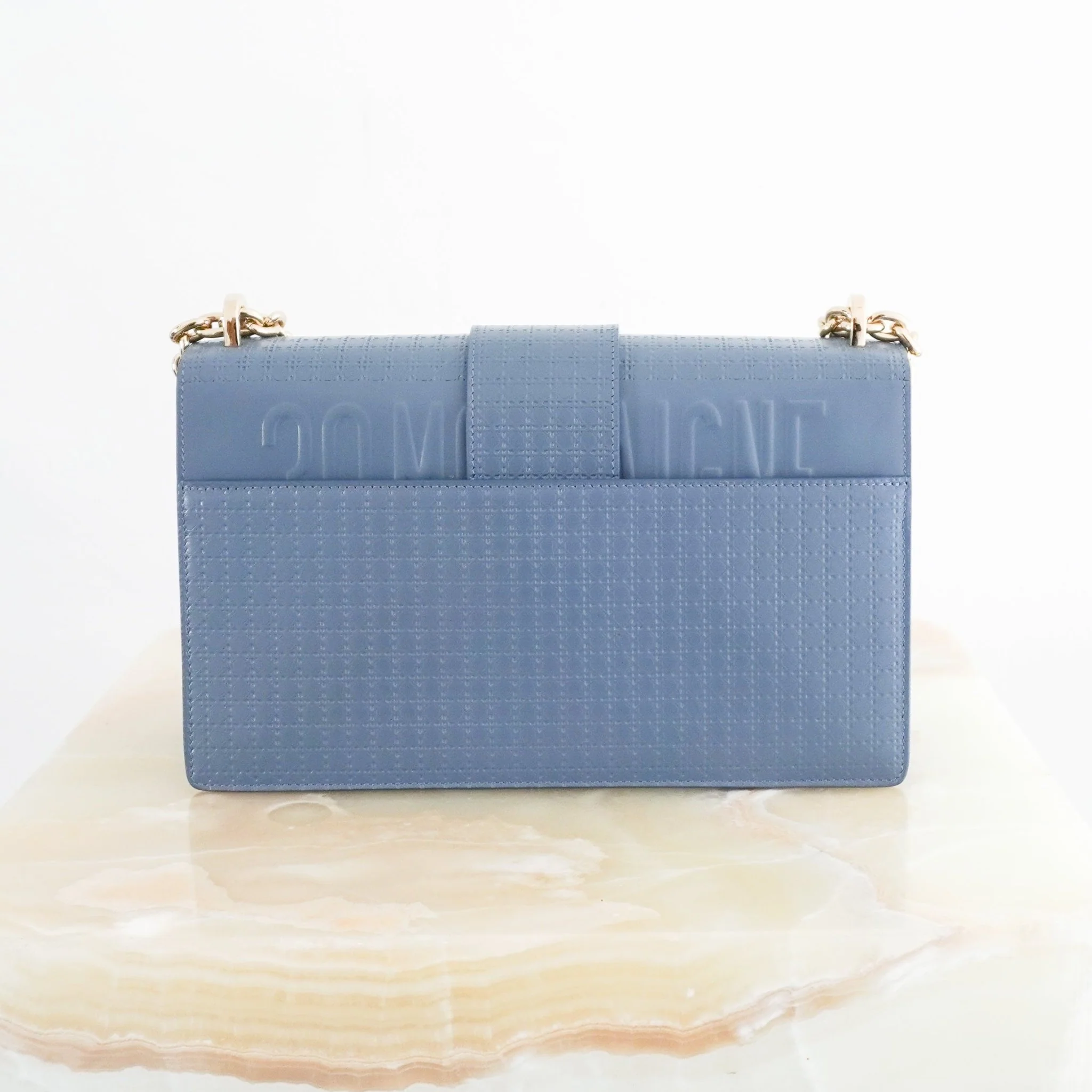 Dior 30 Montaigne Flap Shoulder Bag in Blue RRP £2690 | Authentic Preloved - Image 3