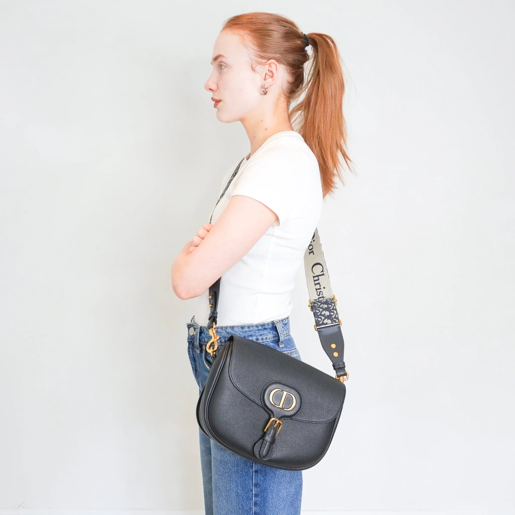 Dior Black Large Bobby Bag in Grained Calfskin RRP £3250 | Authentic Preloved - Image 15