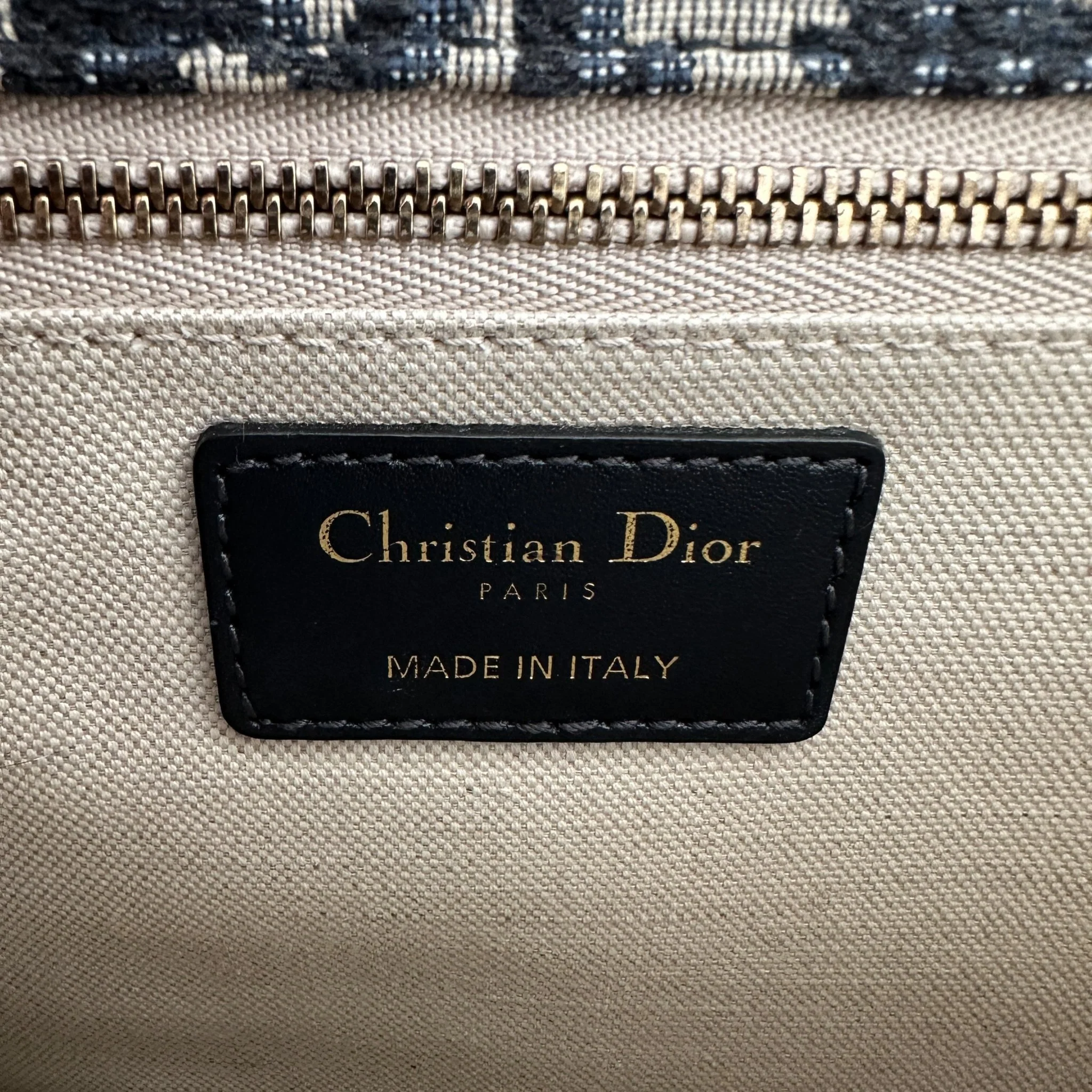 Dior Blue Oblique Canvas Dioraddict Medium Flap Bag RRP £2900 | Authentic Preloved - Image 8