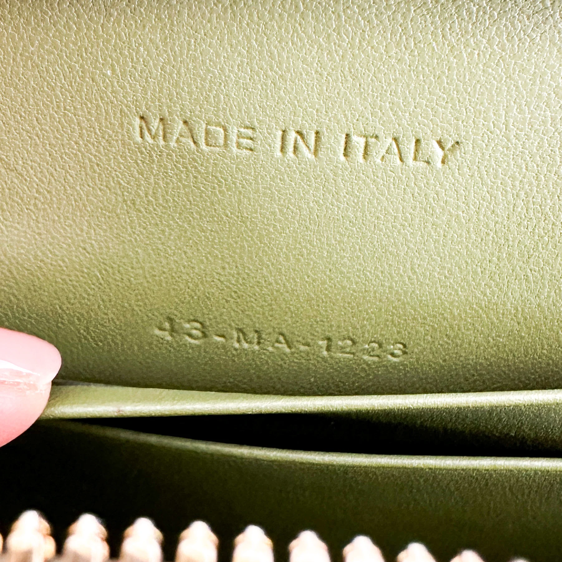 Dior Green Peyote Signature Pouch in Calfskin RRP £1950 | Authentic Preloved - Image 7