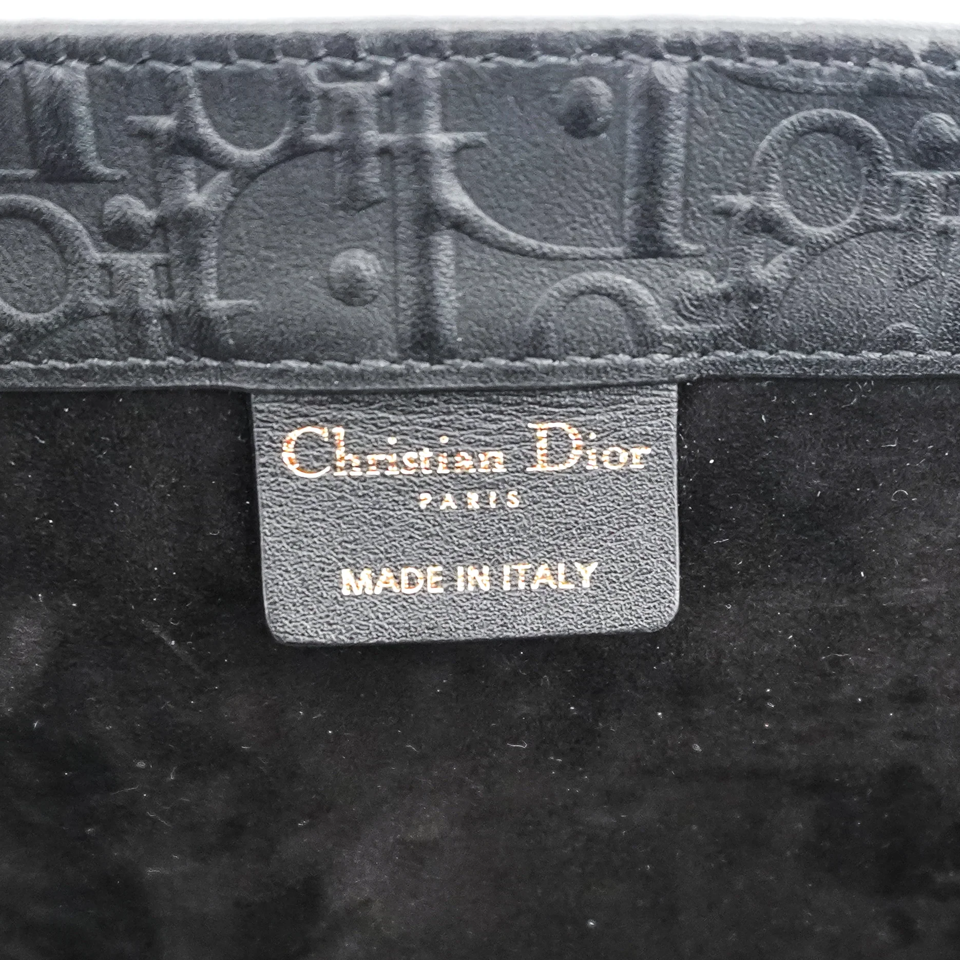 Dior Large Leather Book Tote in Black RRP £3000 | Authentic Preloved - Image 9