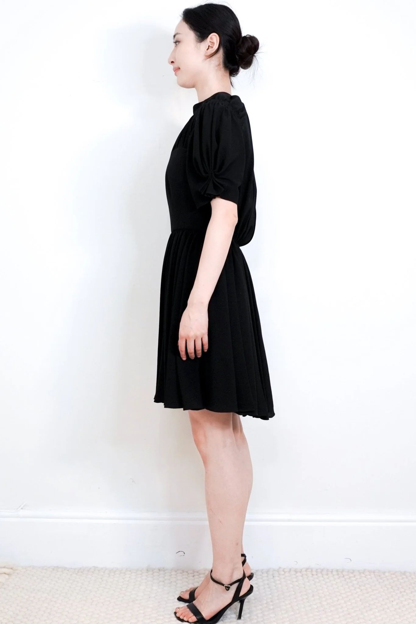 NEW Emilia Wickstead Black Crepe Short Dress RRP £1.6K final sale | Authentic Preloved - Image 2